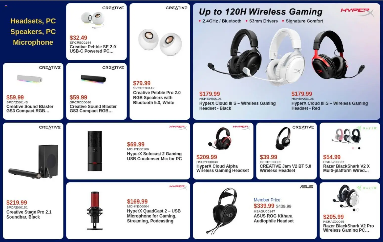 Canada Computers flyer valid from Sep 29, 2026 | Page: 9 | Products: PC, Microphone, Jam
