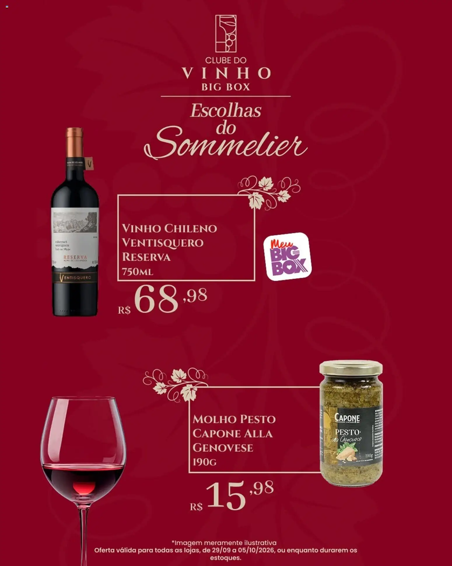 Big Box Folheto - válido de 29/09/2026 | Página: 8 | Produtos: Pesto, Vinho