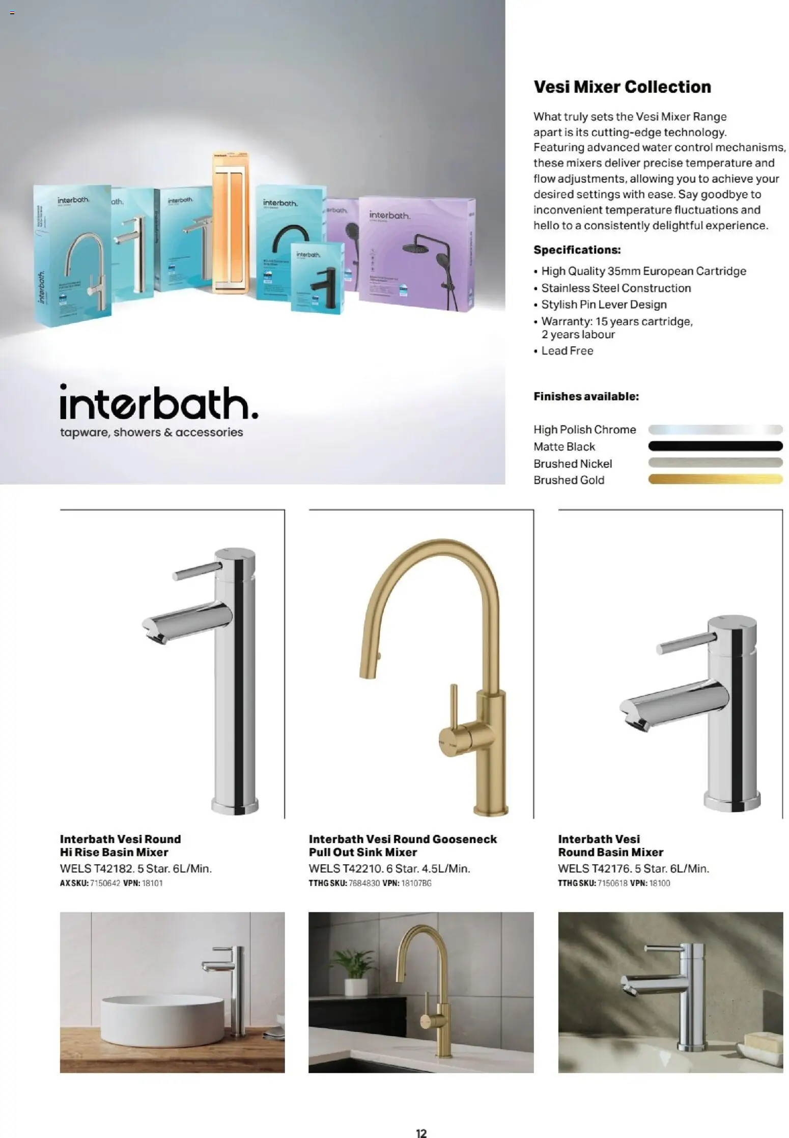 Mitre 10 catalogue - valid from 13.02.2026 | Page: 12 | Products: Sink, Polish, Accessories, Mixer
