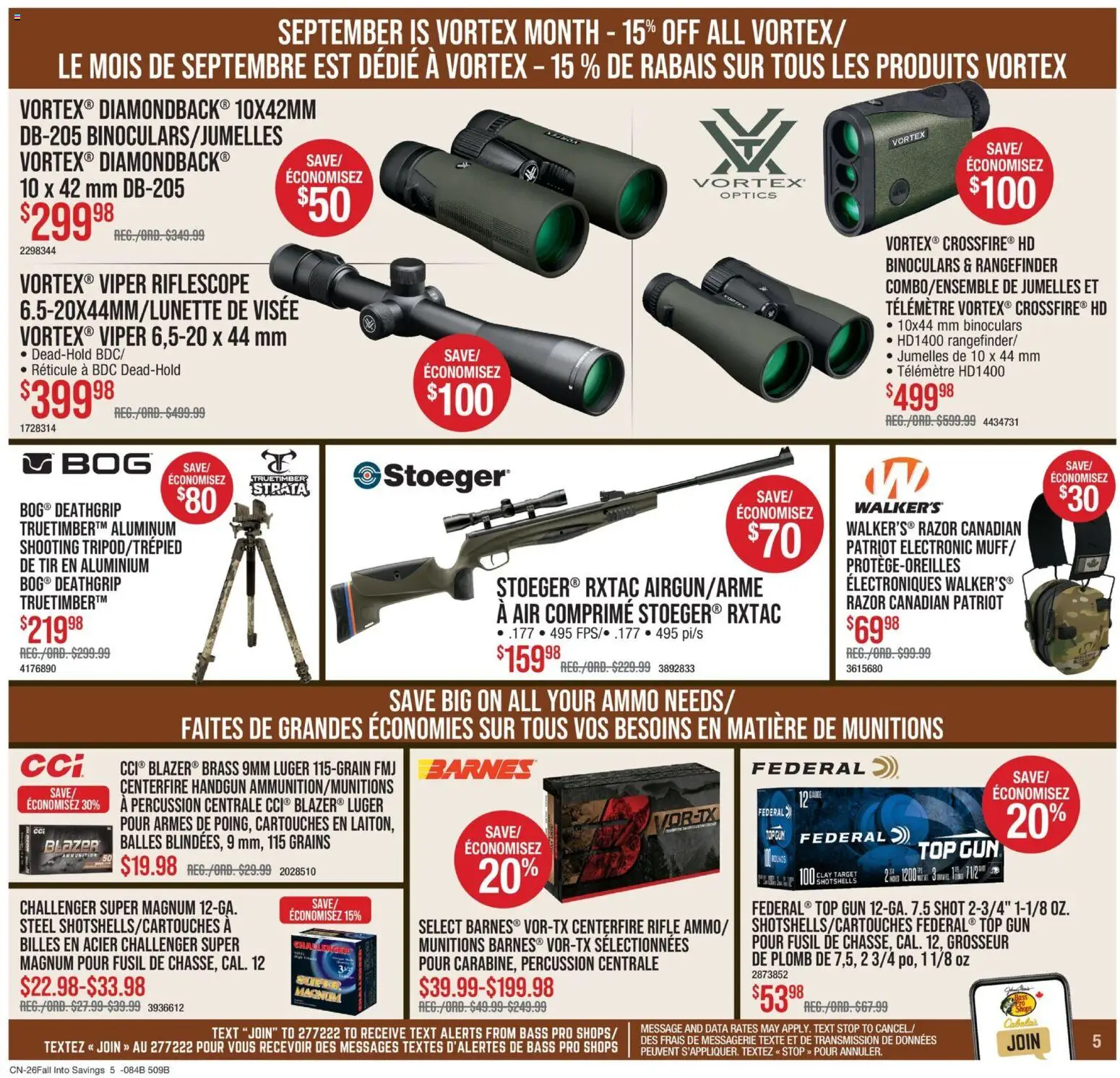 Cabelas flyer valid from Sep 10, 2026 | Page: 5 | Products: Magnum, Grains
