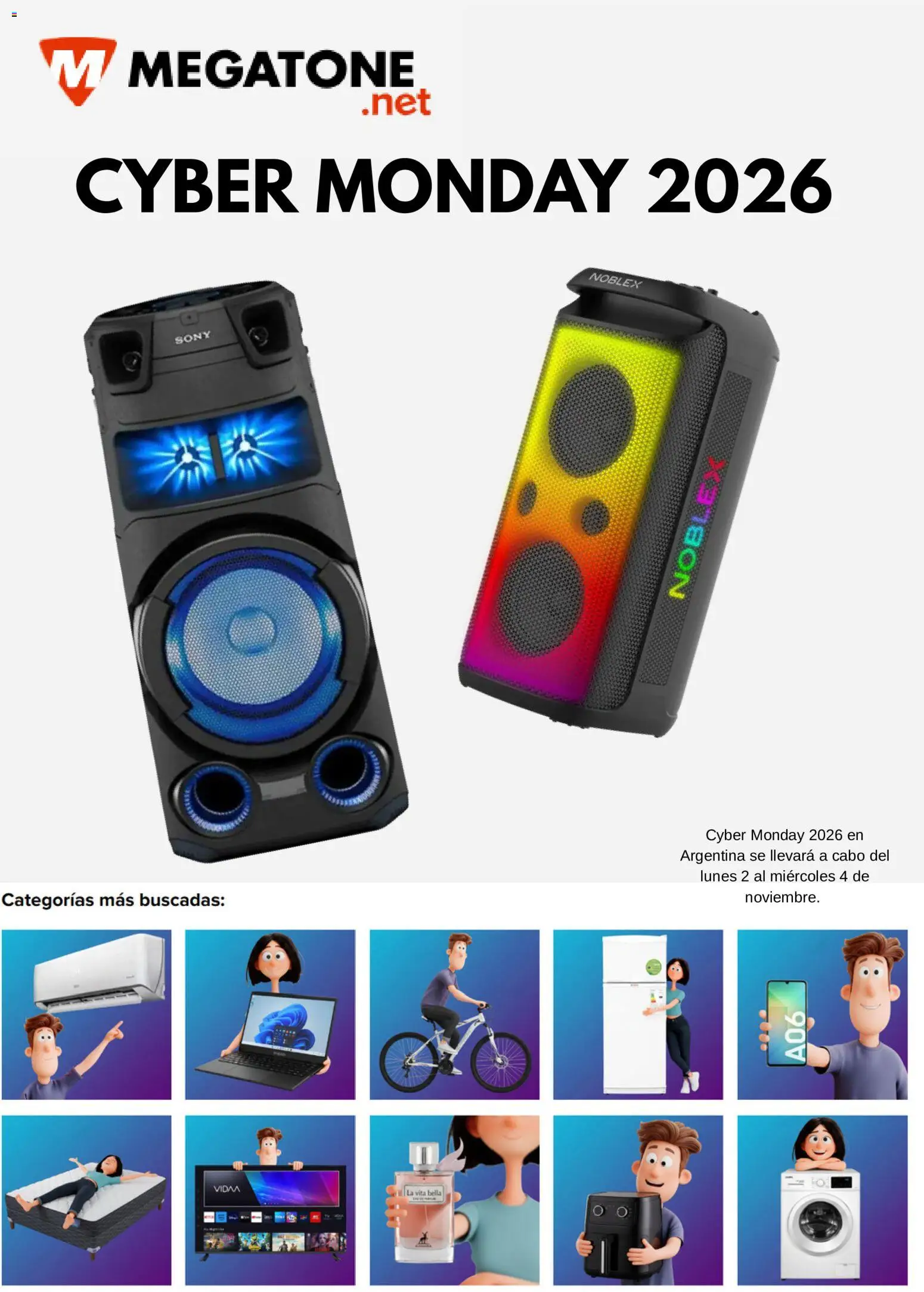 Folleto Megatone - Página 1 - Ofertas válidas hasta el 4 de noviembre de 2026