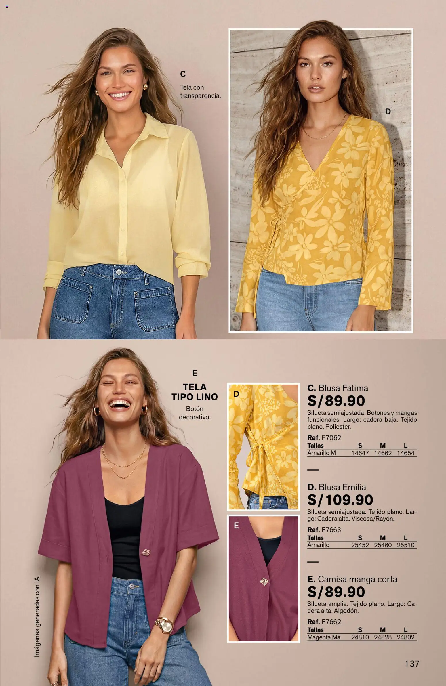 Catálogo Leonisa válido desde 25/06/2026 | Página: 137 | Productos: Blusa, Camisa