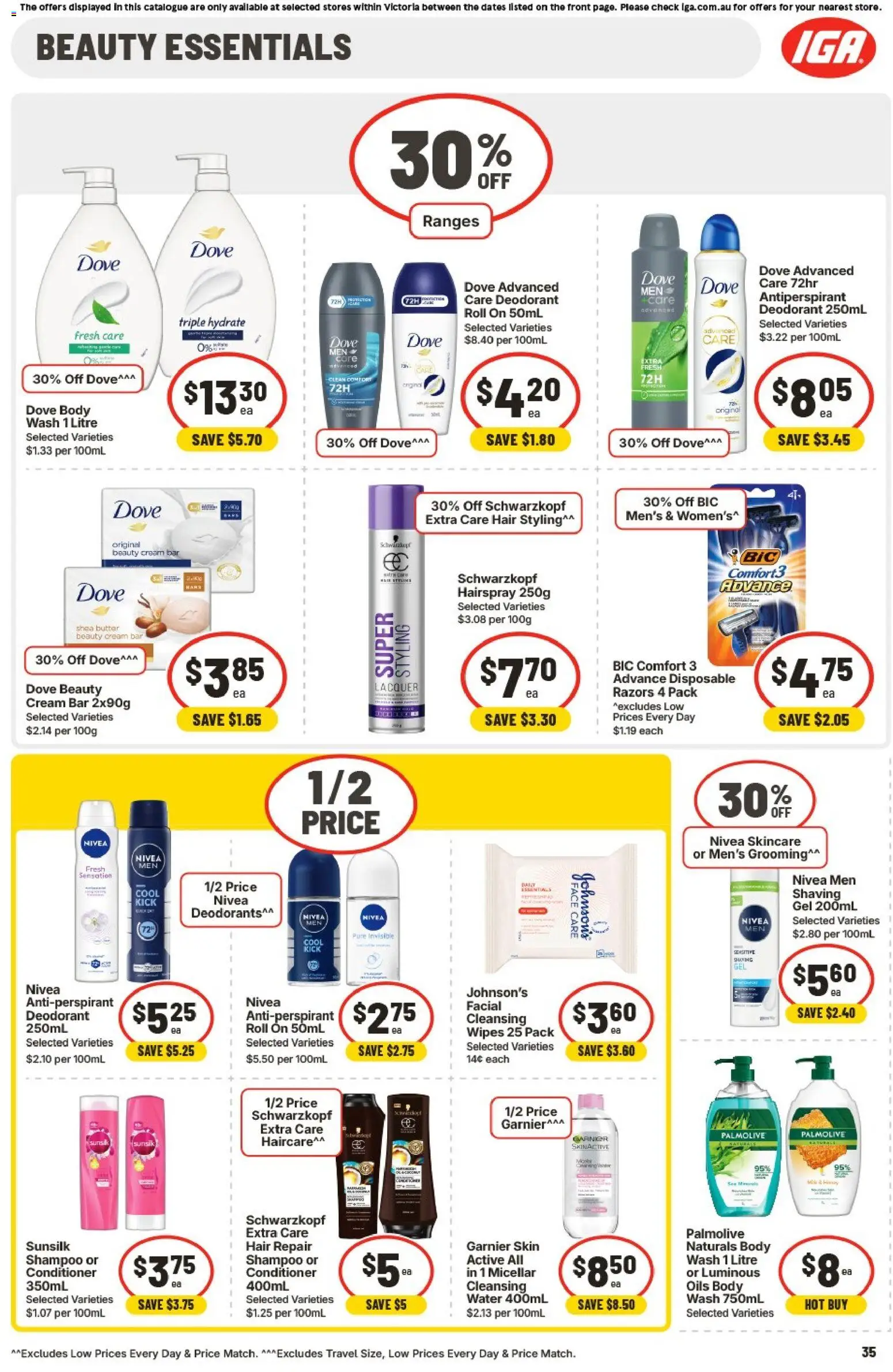 IGA catalogue - valid from 20.05.2026 | Page: 40 | Products: Shampoo, Conditioner, Deodorant, Antiperspirant