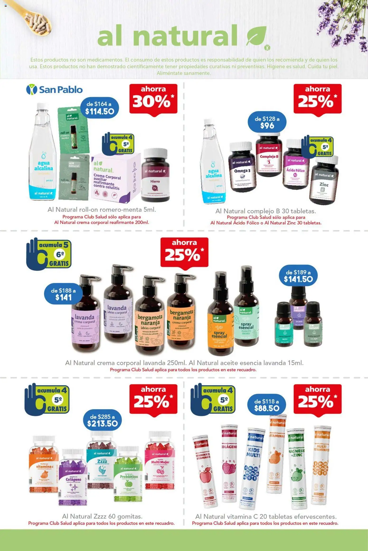 Nuevas ofertas de Farmacia San Pablo válidas en toda la República Mexicana desde el 06/09/2026. ¡Encuentra las mejores ofertas en Farmacia San Pablo catálogo! | Página: 7 | Productos: Crema, Aceite, Omega 3, Jabón
