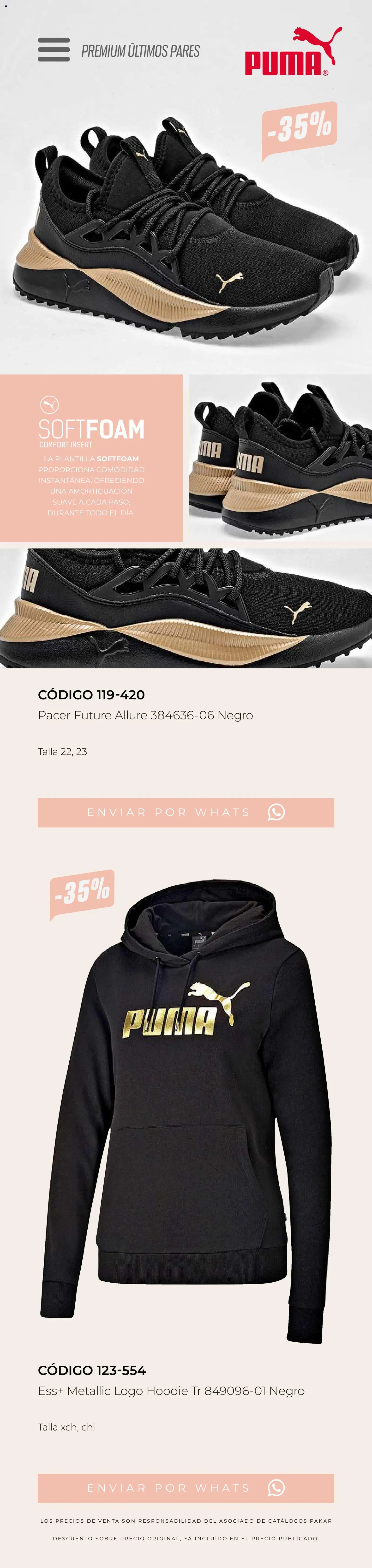 Nuevas ofertas de SC Pakar válidas en toda la República Mexicana desde el 13.03.2026. ¡Encuentra las mejores ofertas en SC Pakar catálogo Últimos pares premium ! | Página: 44 | Productos: Sobre