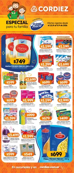 Vista previa Cordiez ofertas válido desde el 13/08/2026