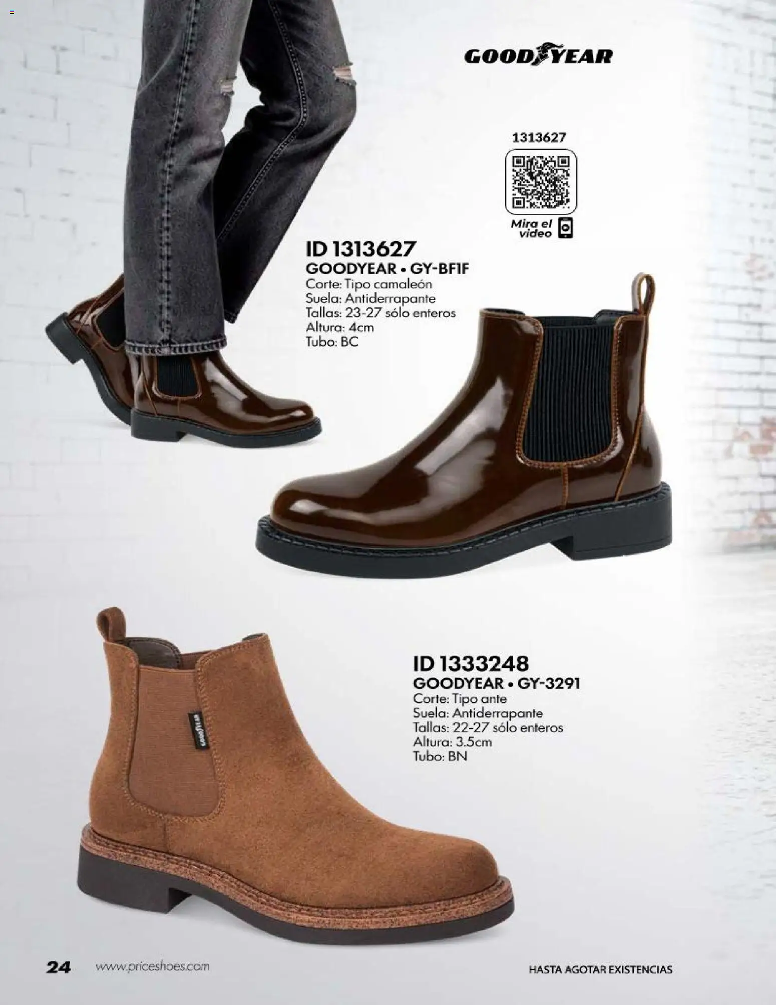 Nuevas ofertas de Price Shoes válidas en toda la República Mexicana desde el 20/10/2026. ¡Encuentra las mejores ofertas en Price Shoes catálogo Good Year! | Página: 24