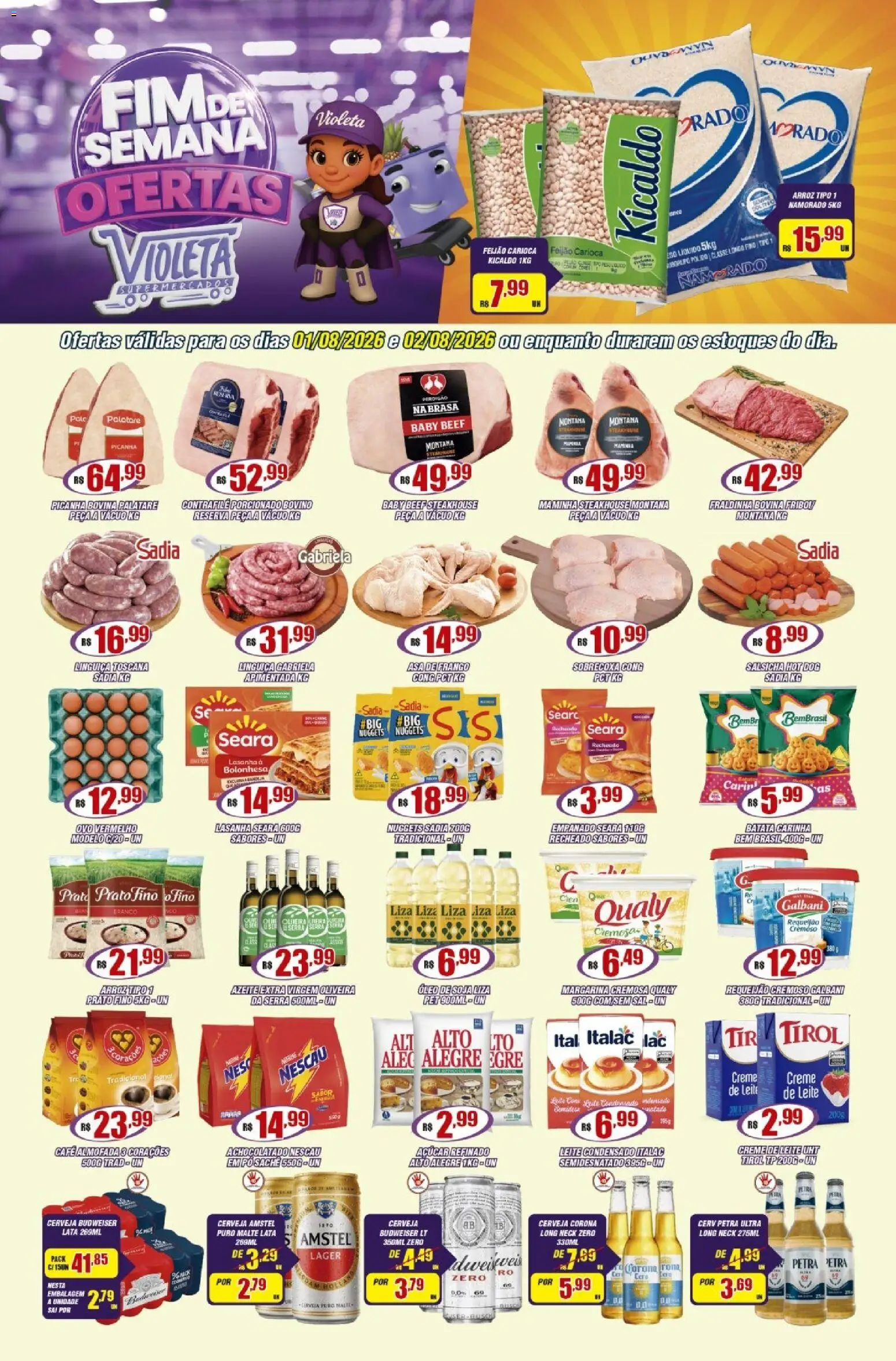 Violeta Supermercados Folheto - válido de 01/08/2026 | Página: 1