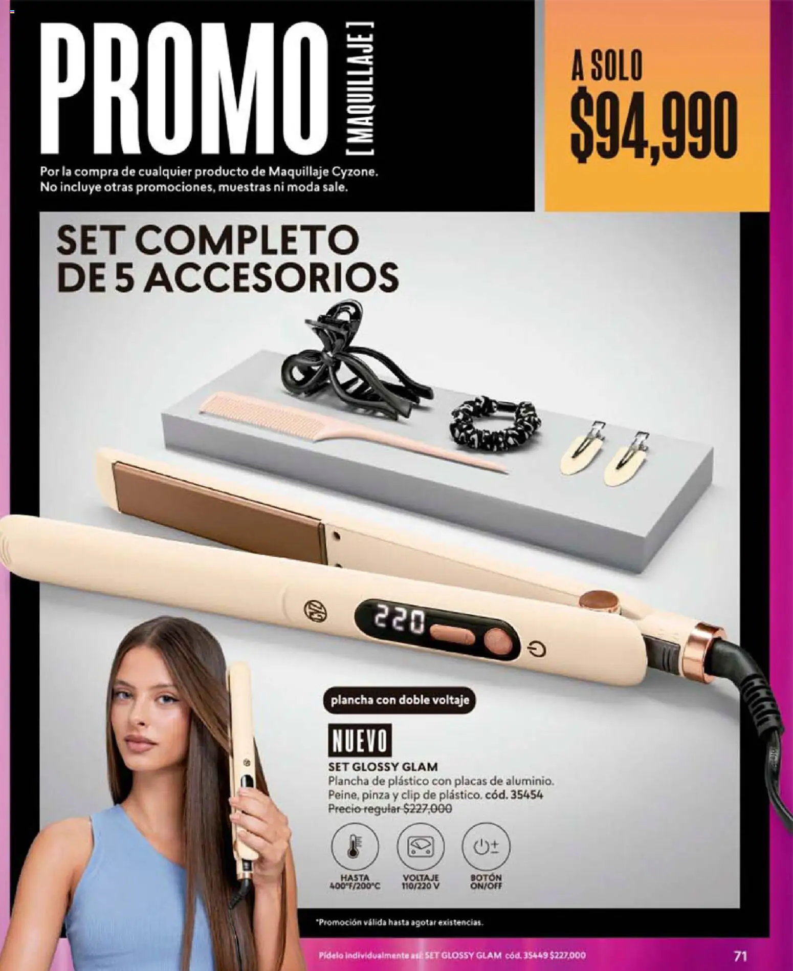 CyZone revista - valida desde el 19.05.2026 | Página: 71 | Productos: Pinza, Plancha, Maquillaje