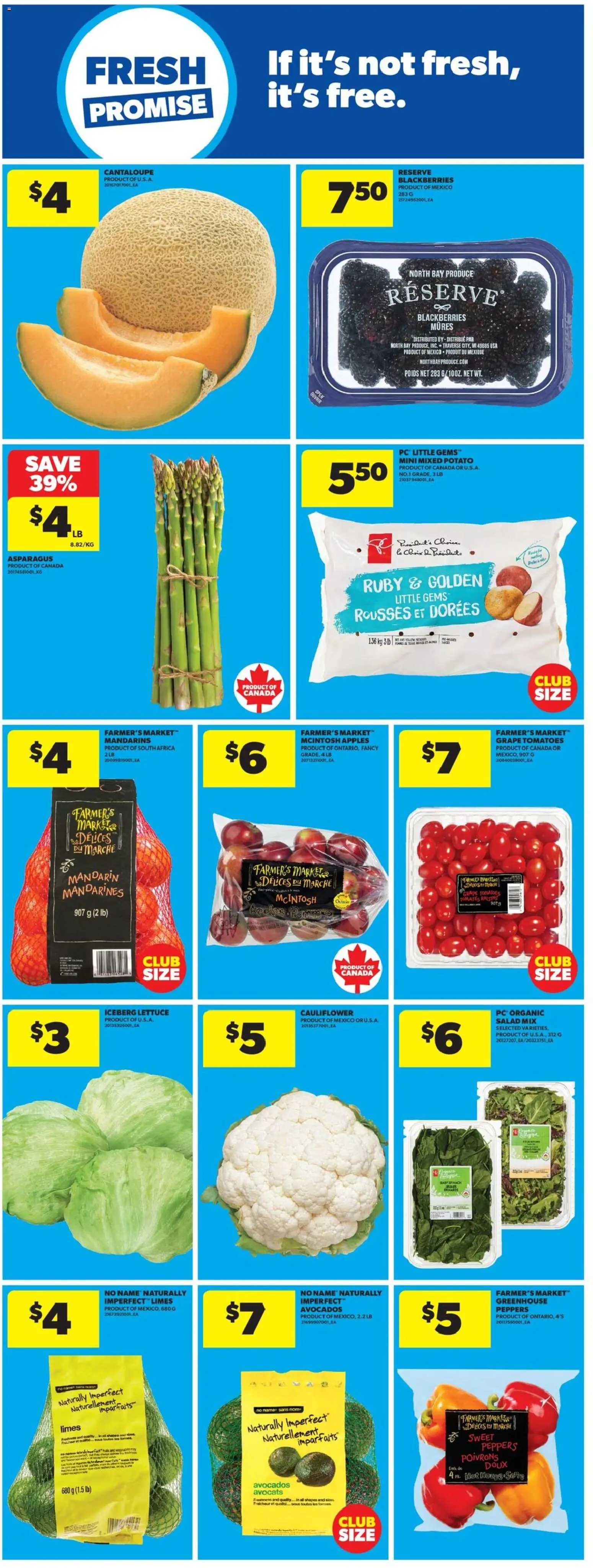 Real Canadian Superstore flyer valid from 18.06.2026 | Page: 22 | Products: Salad, PC, Apples, Tomatoes