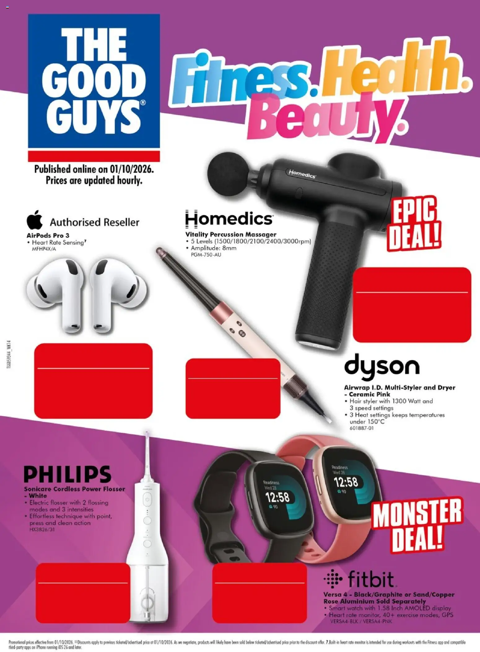The Good Guys catalogue - valid from 01/10/2026 | Page: 16 | Products: Phone, Watch, Hair styler, Press