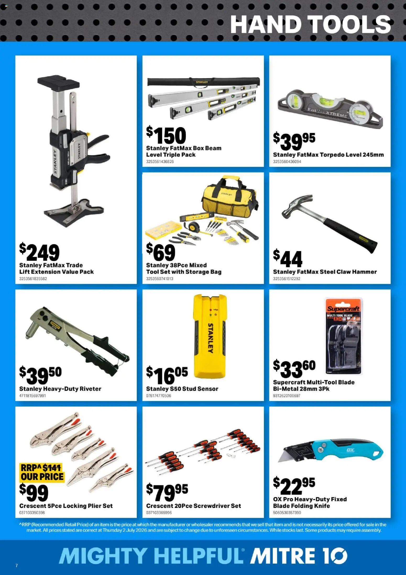 Mitre 10 catalogue - valid from 12/08/2026 | Page: 7 | Products: Box, Hand tools, Bag, Tools