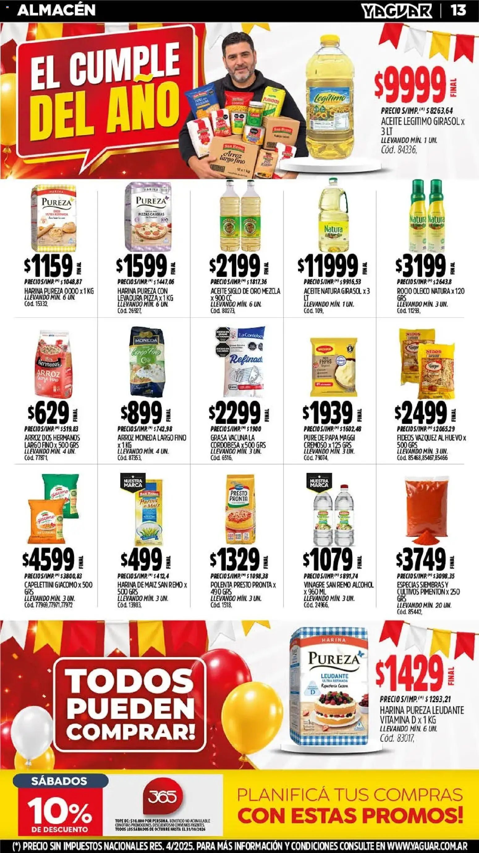 Yaguar - Oferta Semanal Chaco │ válido desde el 26/10/2026 | Página: 13