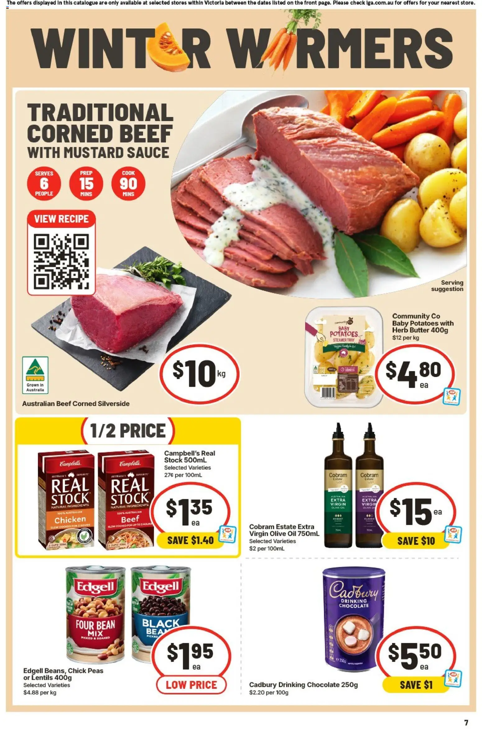 IGA catalogue - valid from 12/08/2026 | Page: 7 | Products: Lentils, Mustard, Olive oil, Potatoes