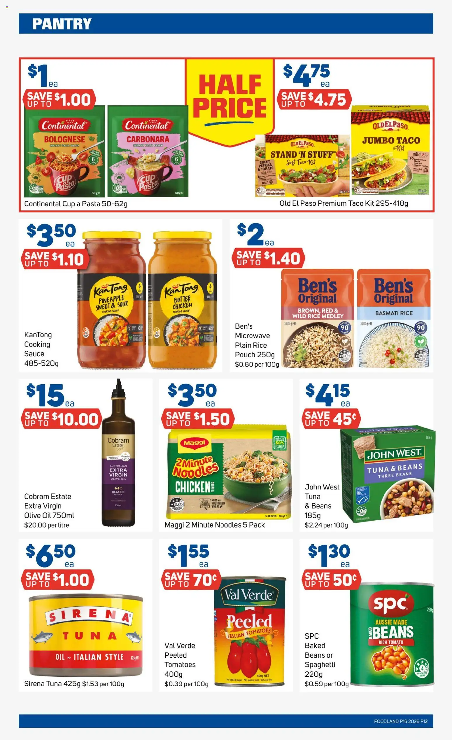 Foodland catalogue - valid from 15.04.2026 | Page: 12 | Products: Butter, Oil, Pineapple, Olive oil