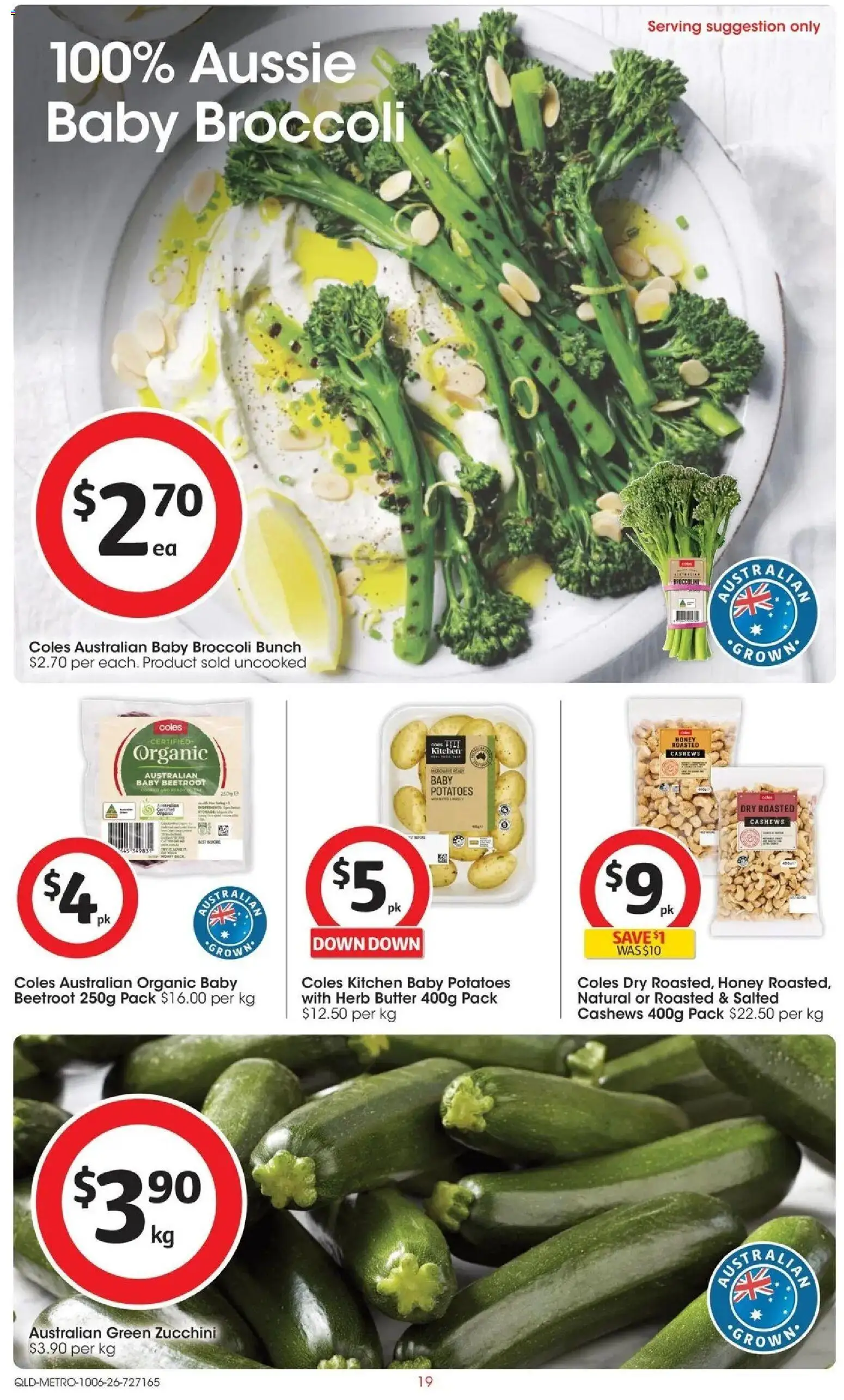 Coles catalogue - valid from 09.06.2026 | Page: 19 | Products: Herb, Honey, Potatoes, Zucchini