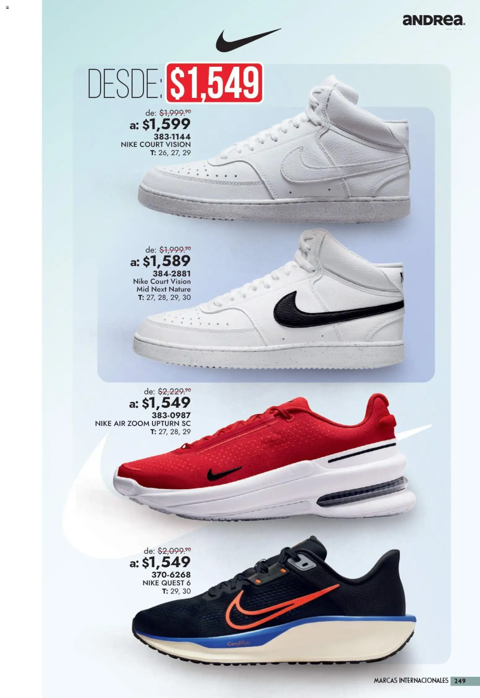 Nuevas ofertas de Andrea válidas en toda la República Mexicana desde el 13/09/2026. ¡Encuentra las mejores ofertas en Andrea catálogo Outlet! | Página: 249
