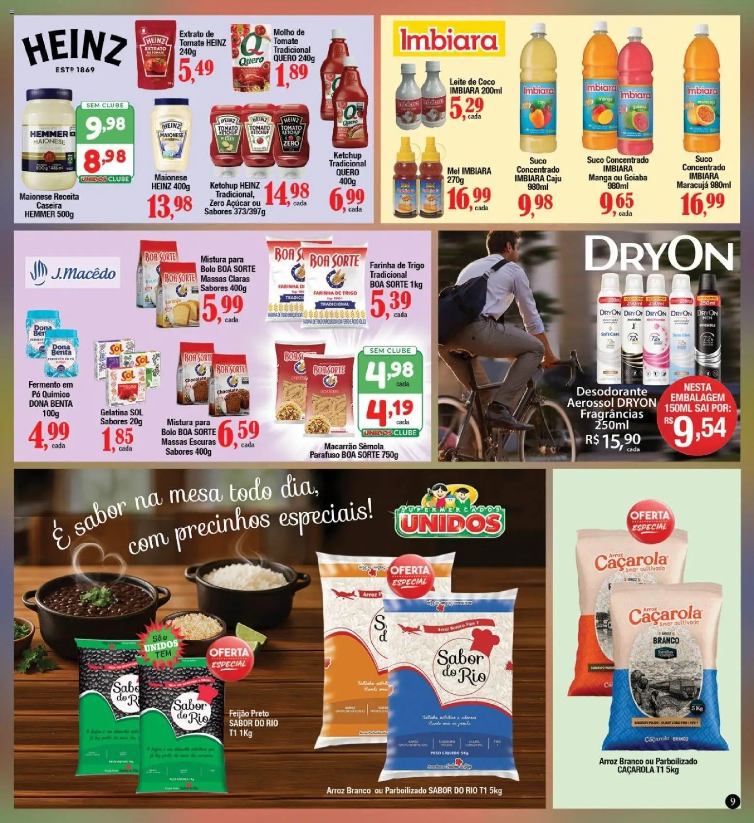 Supermercados Unidos Folheto - válido de 01/10/2026 | Página: 9 | Produtos: Maracujá, Picles, Suco, Ketchup