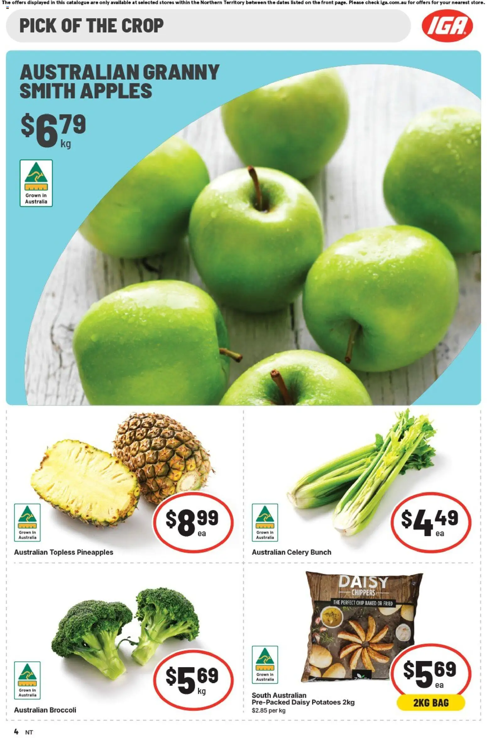 IGA catalogue - valid from 02/09/2026 | Page: 5 | Products: Broccoli, Apples, Celery, Bag
