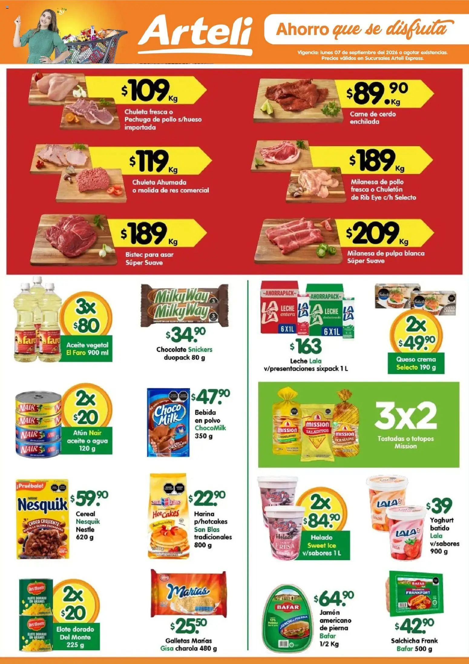 Nuevas ofertas de Arteli válidas en toda la República Mexicana desde el 07/09/2026. ¡Encuentra las mejores ofertas en Arteli folleto Express! | Página: 1
