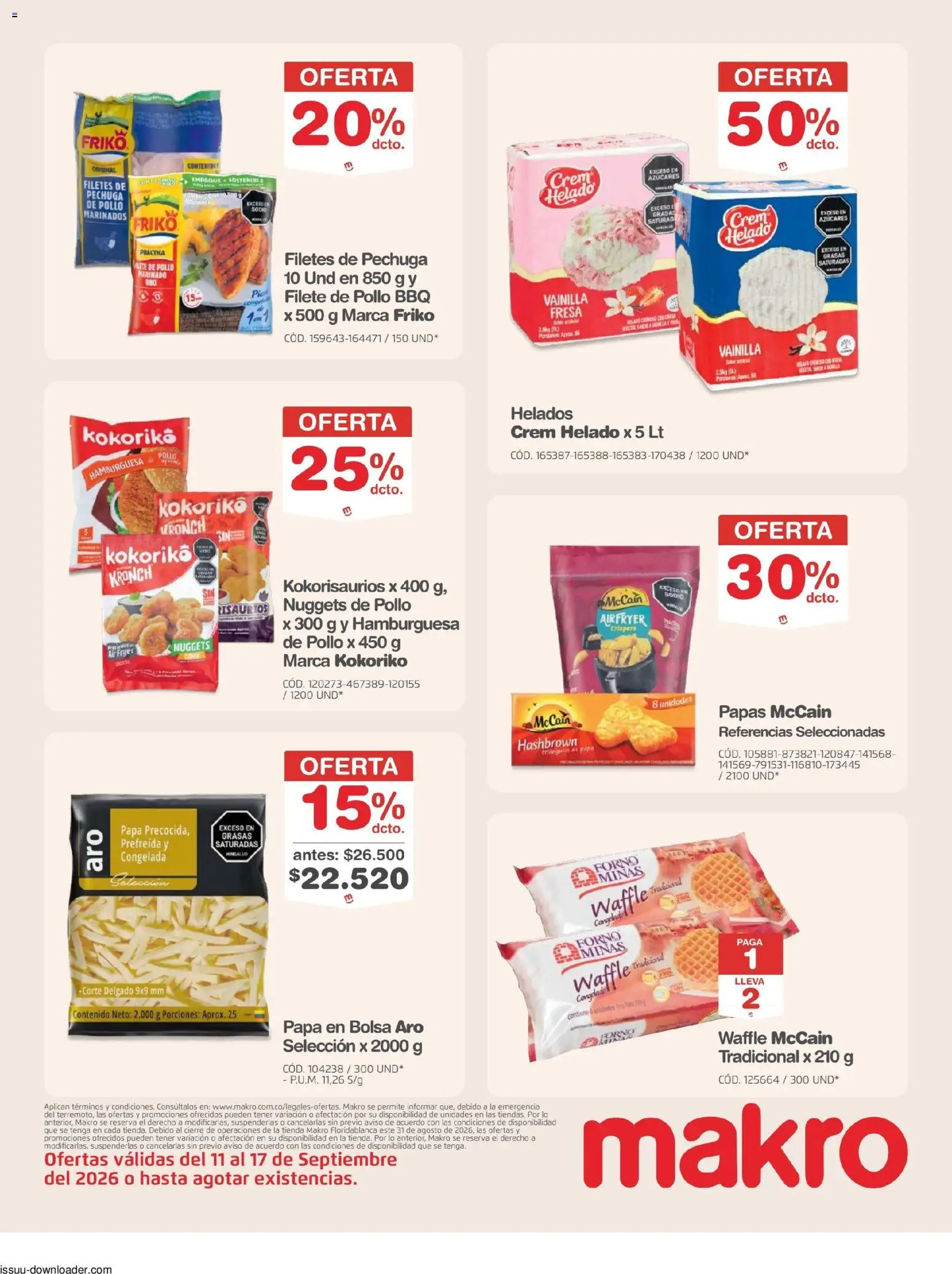 Makro revista - valida desde el 11/09/2026 | Página: 22