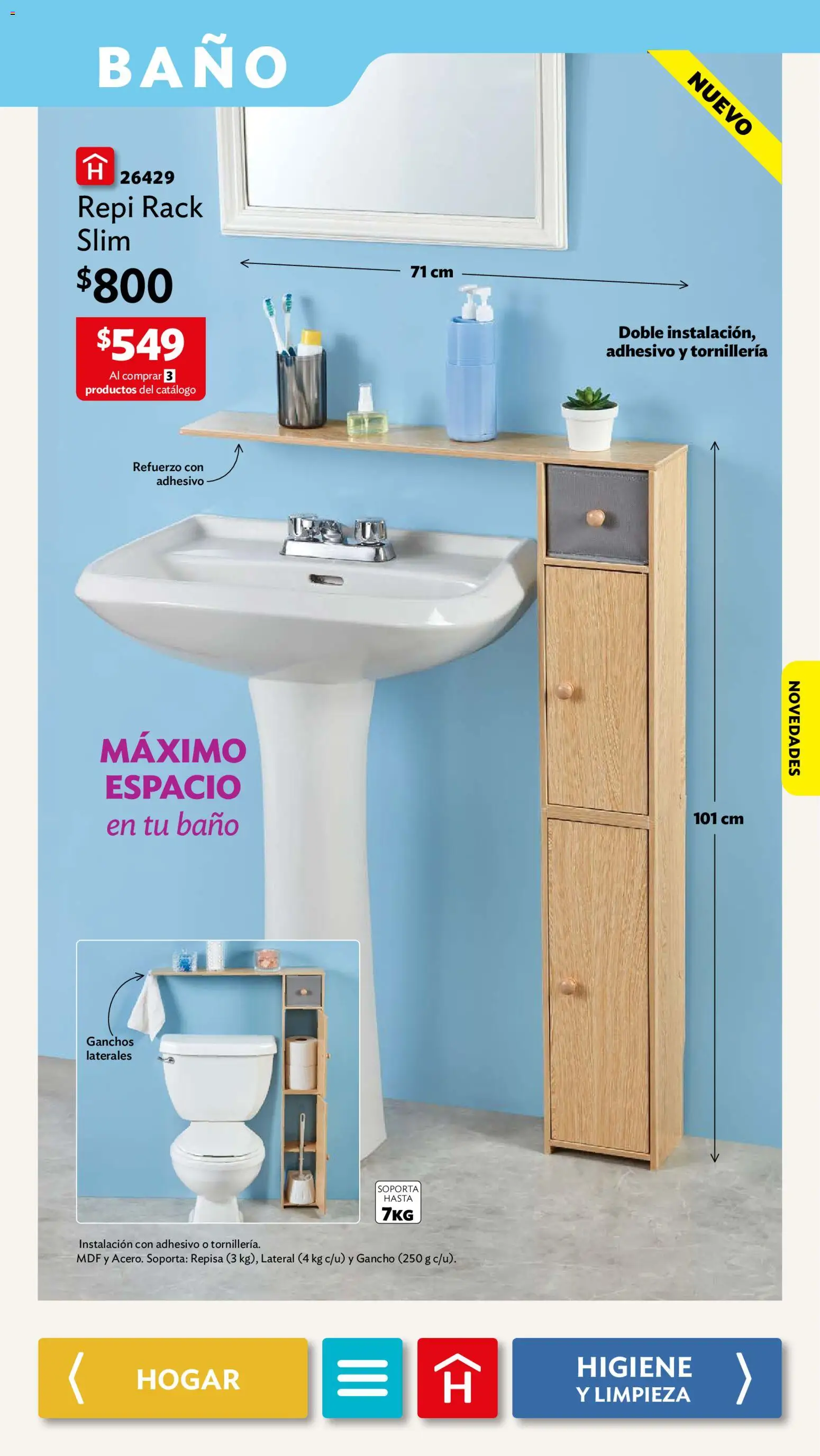 Nuevas ofertas de Betterware válidas en toda la República Mexicana desde el 31/08/2026. ¡Encuentra las mejores ofertas en Betterware campaña 9 2026! | Página: 79 | Productos: Repisa, Baño