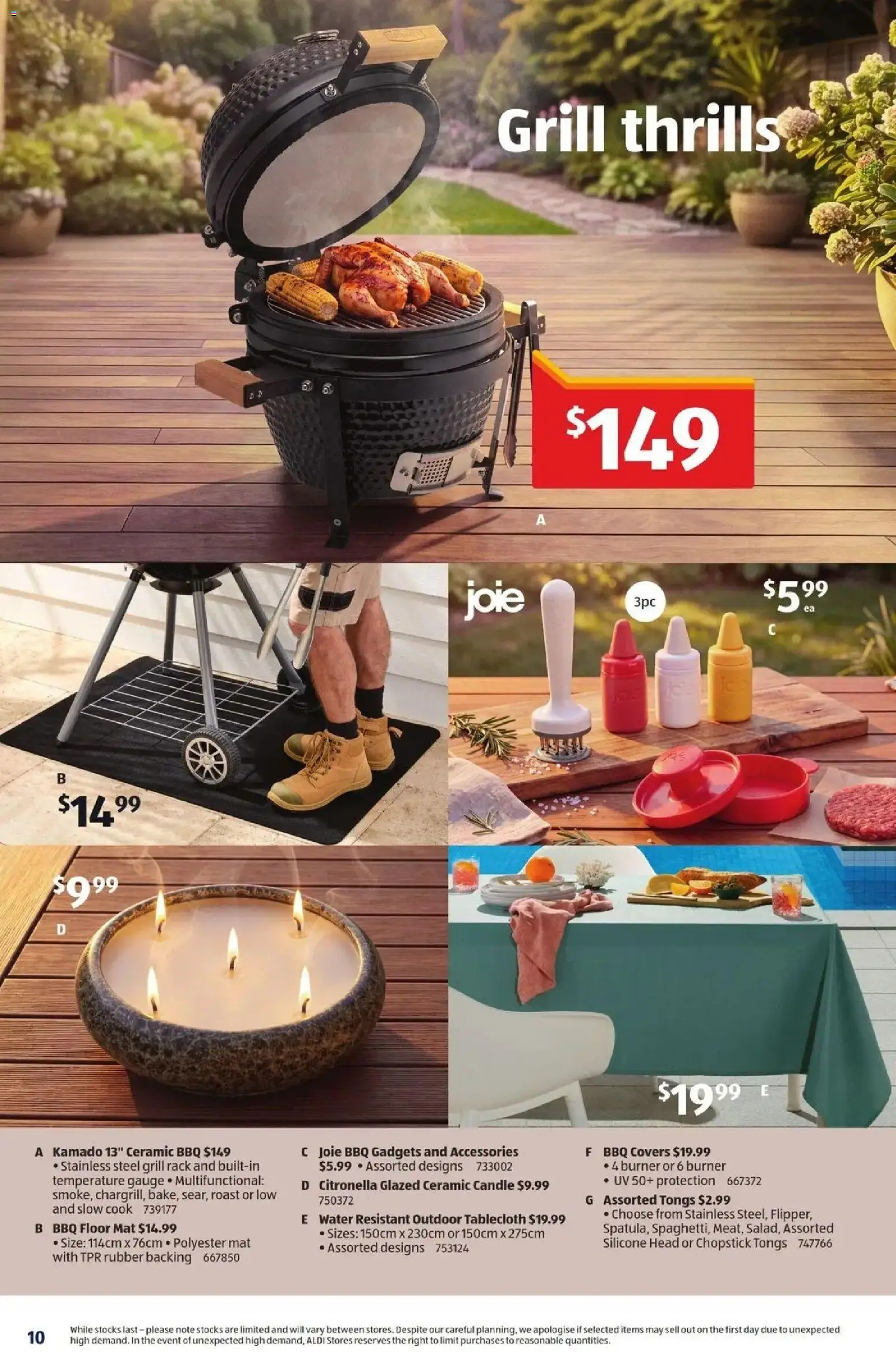 ﻿Aldi catalogue valid from 30/09/2026 > Online Australia | Page: 10 | Products: Water, Accessories, Roast, Grill