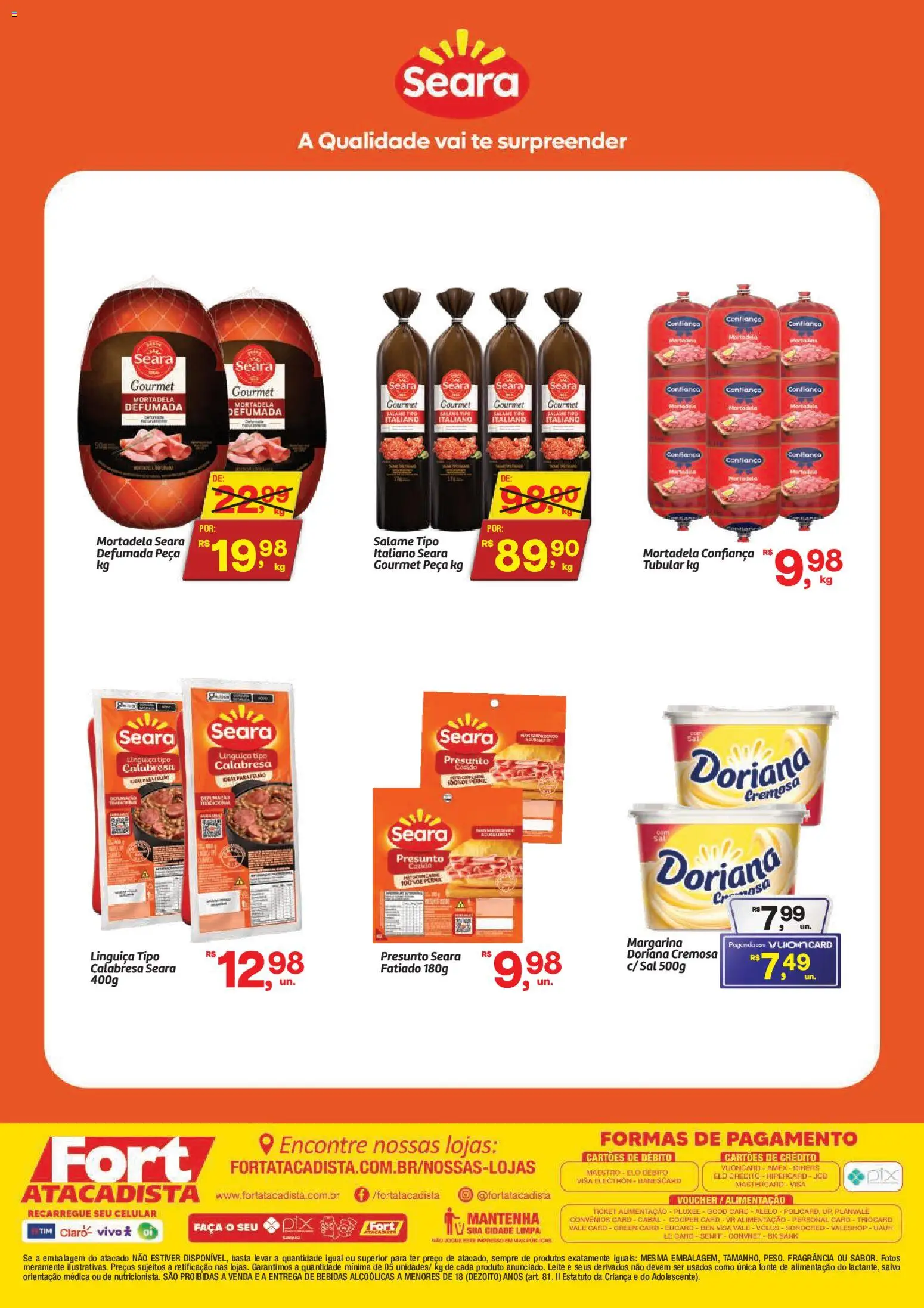 Fort Atacadista Folheto - válido de 01/08/2026 | Página: 2 | Produtos: Fragrância, Leite, Mortadela, Sal