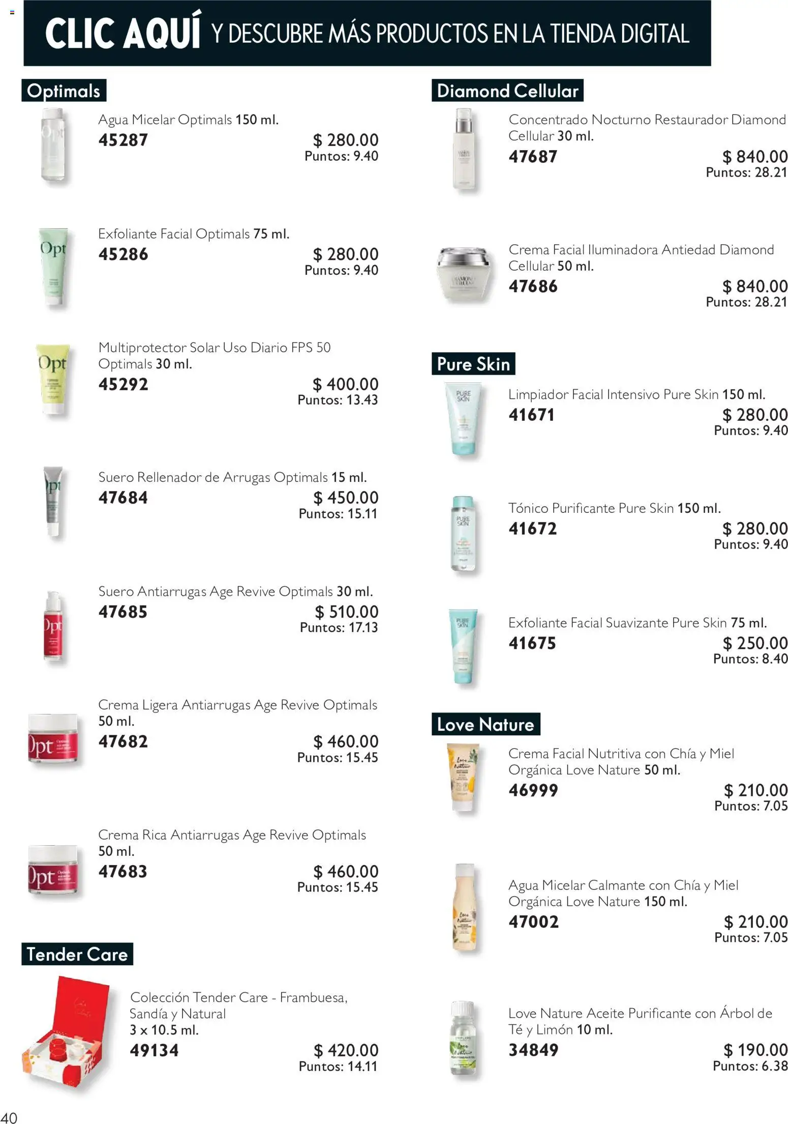 Nuevas ofertas de Oriflame válidas en toda la República Mexicana desde el 03/10/2026. ¡Encuentra las mejores ofertas en Oriflame campaña 14 2026! | Página: 40