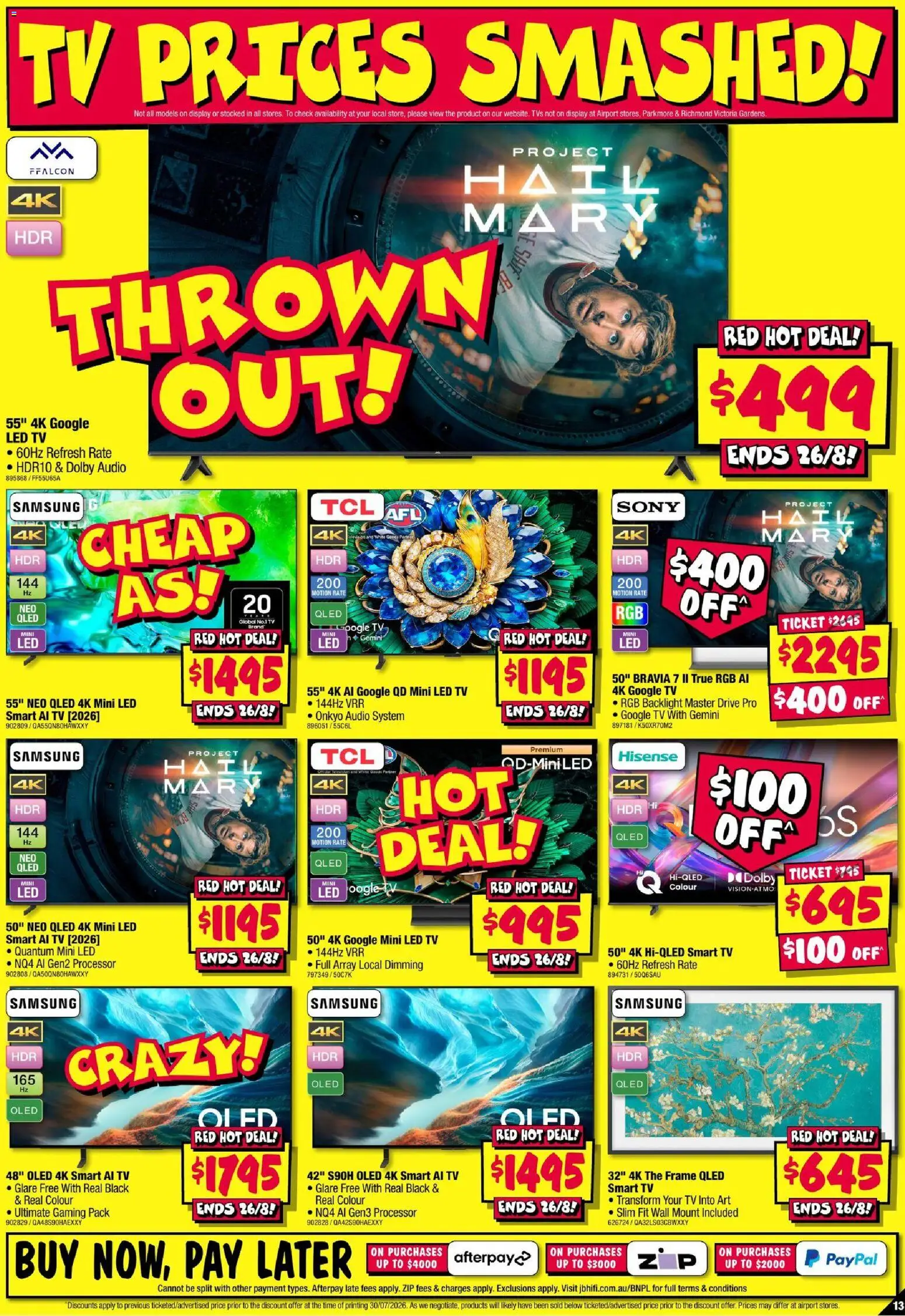 JB Hi-Fi catalogue - valid from 13/08/2026 | Page: 13 | Products: Tv, Audio, Smart tv
