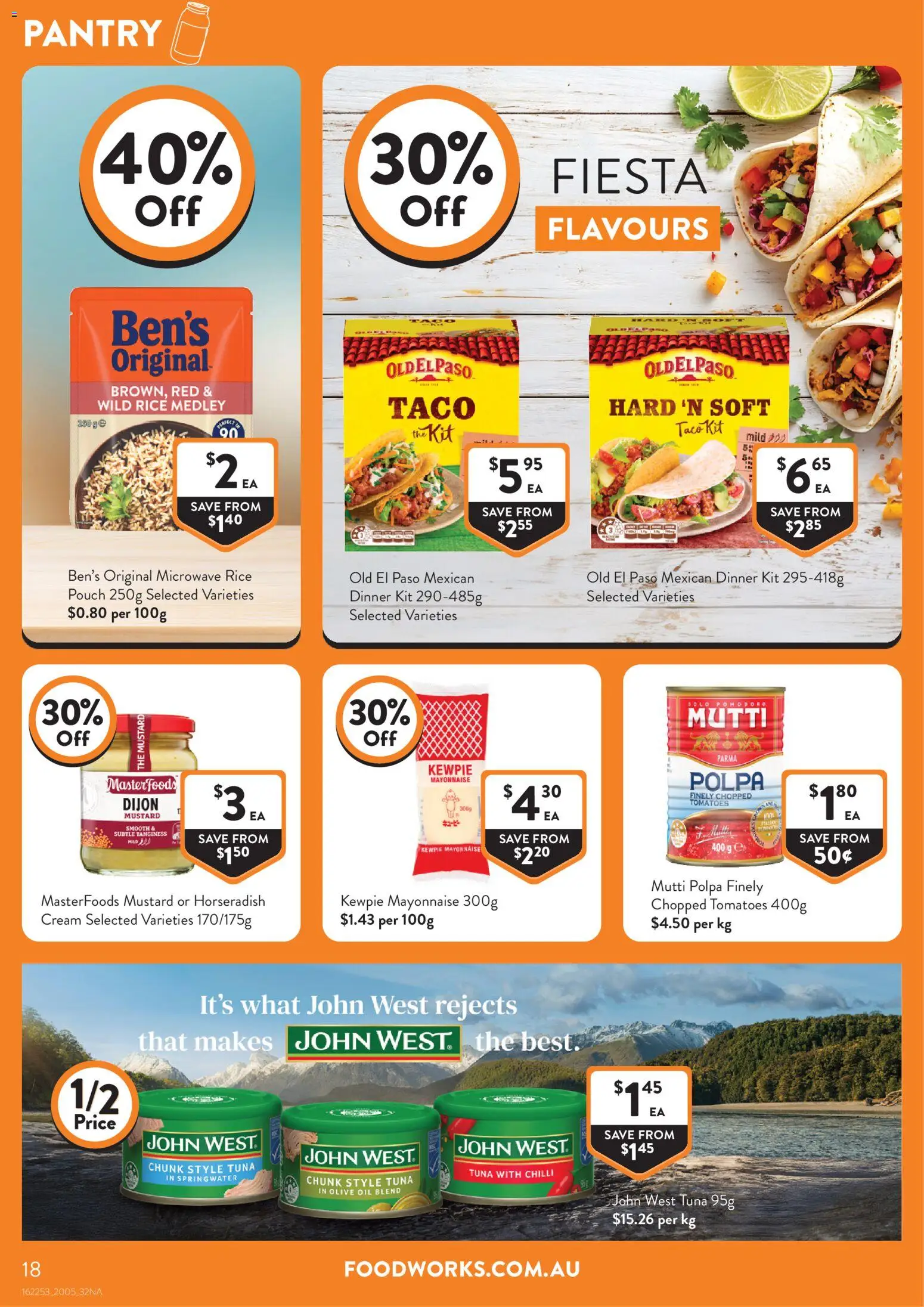 Foodworks catalogue - valid from 20.05.2026 | Page: 18 | Products: Rice, Mustard, Mayonnaise, Microwave