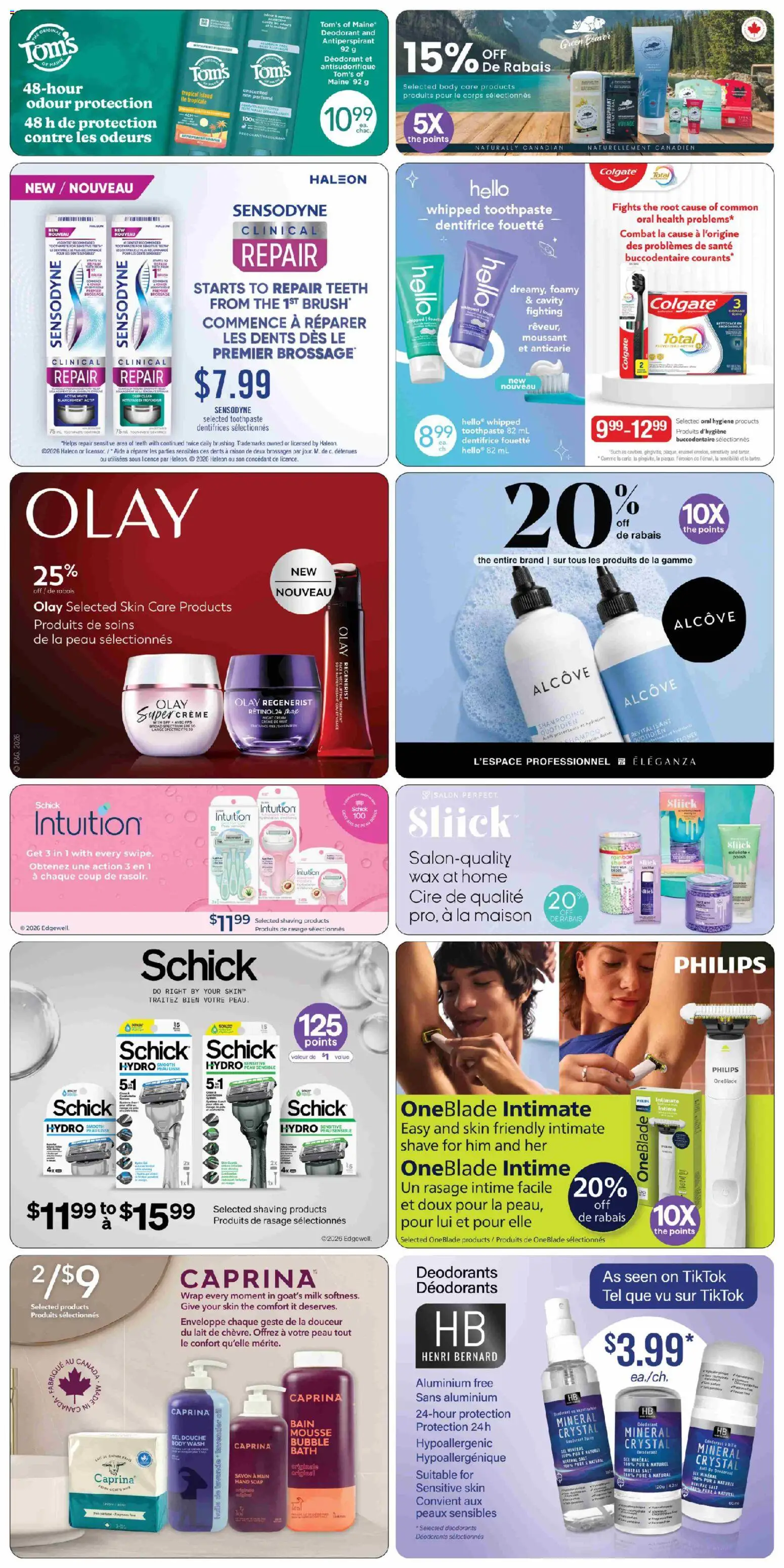 Jean Coutu flyer valid from Jul 2, 2026 | Page: 12 | Products: Body wash, Bath, Milk, Oil