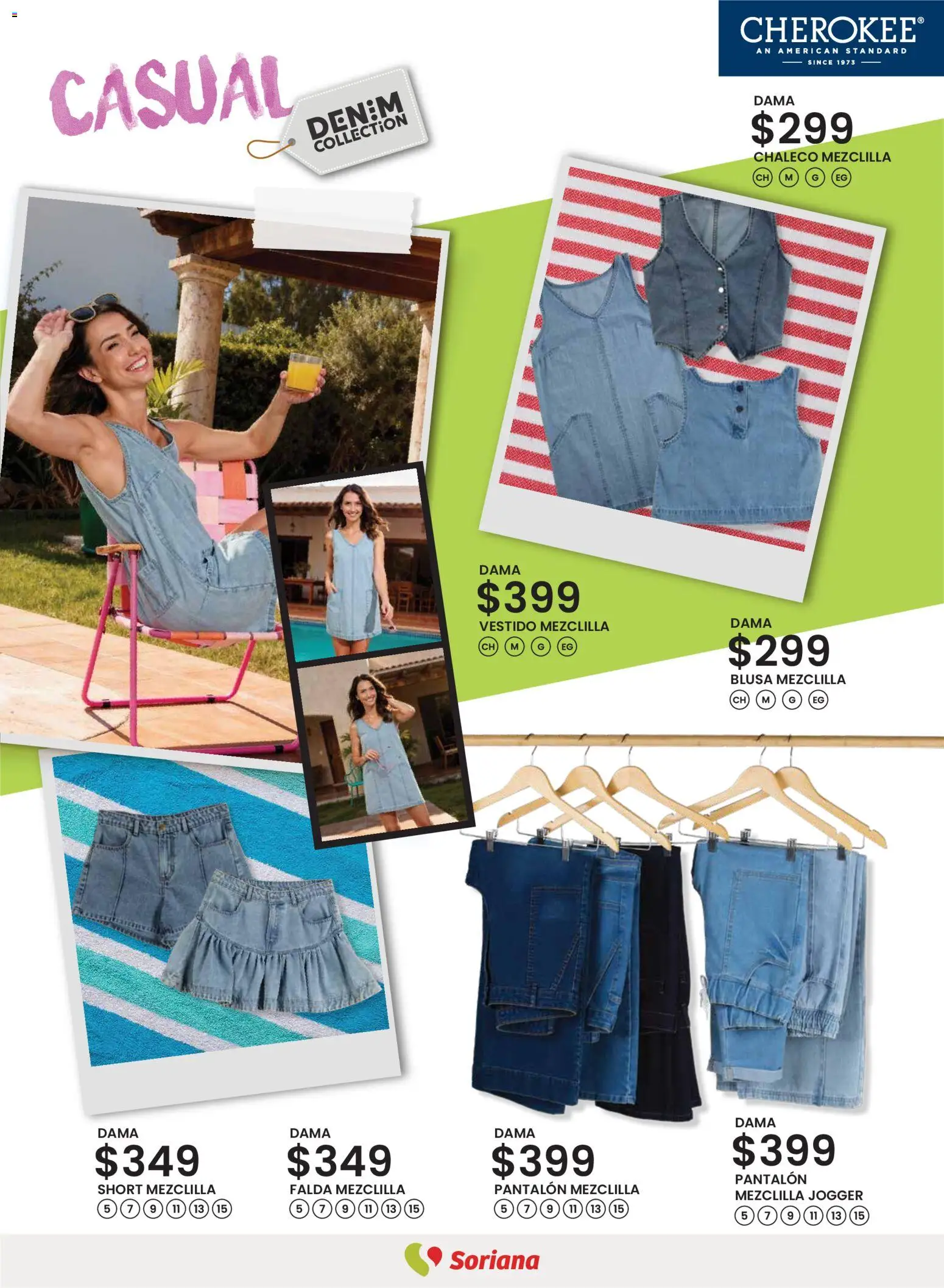 Nuevas ofertas de Soriana válidas en toda la República Mexicana desde el 12.03.2026. ¡Encuentra las mejores ofertas en Soriana - Catálogo Primavera Verano Híper Nacional! | Página: 22 | Productos: Blusa, Vestido, Falda, Short