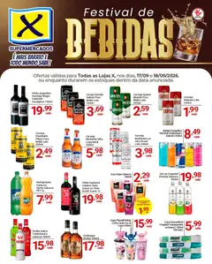 X Supermercados ofertas Festival de Bebidas - Pré-Visualização do folheto da loja X Supermercados, válido de 17/09/2026