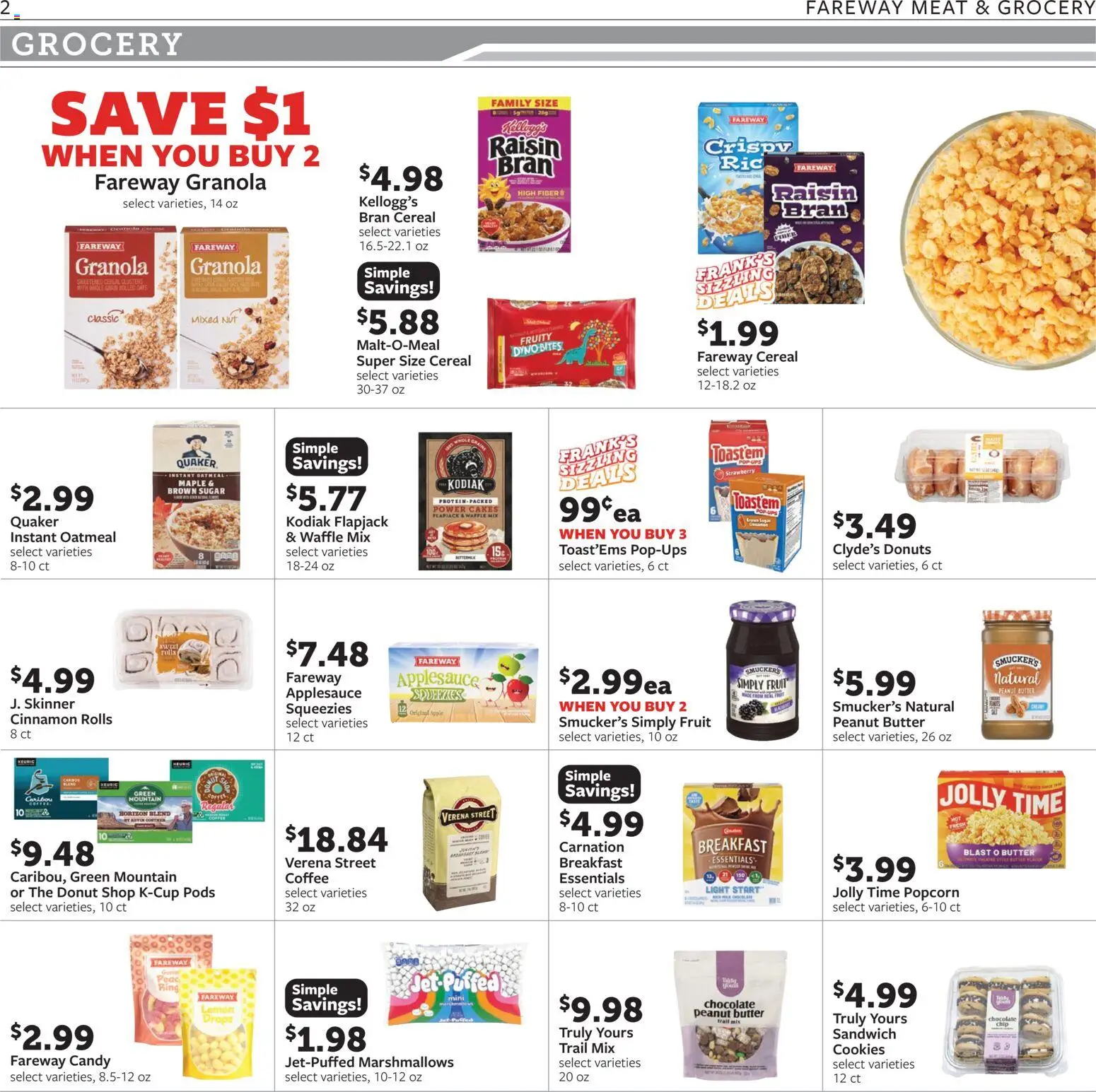 Fareway Weekly Ad - valid from 07/06/2026 | Page: 2 | Products: Ring, Butter, Coffee, UPS