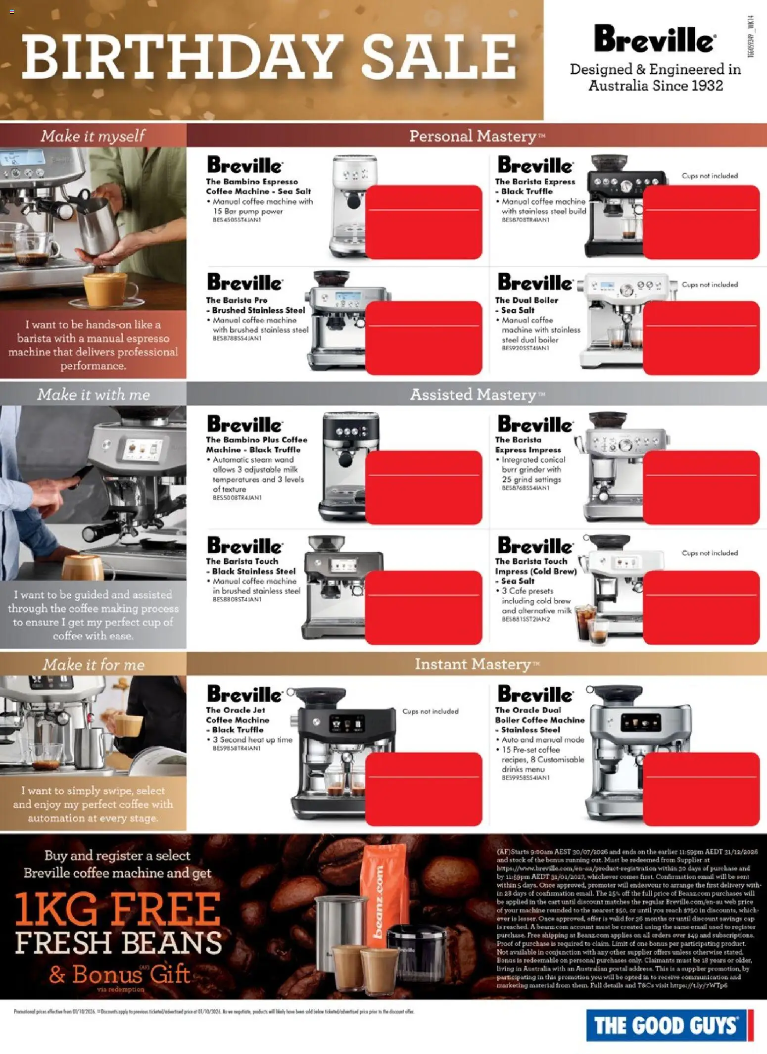 The Good Guys catalogue - valid from 01/10/2026 | Page: 3 | Products: Coffee, Cap, Beans, Grinder