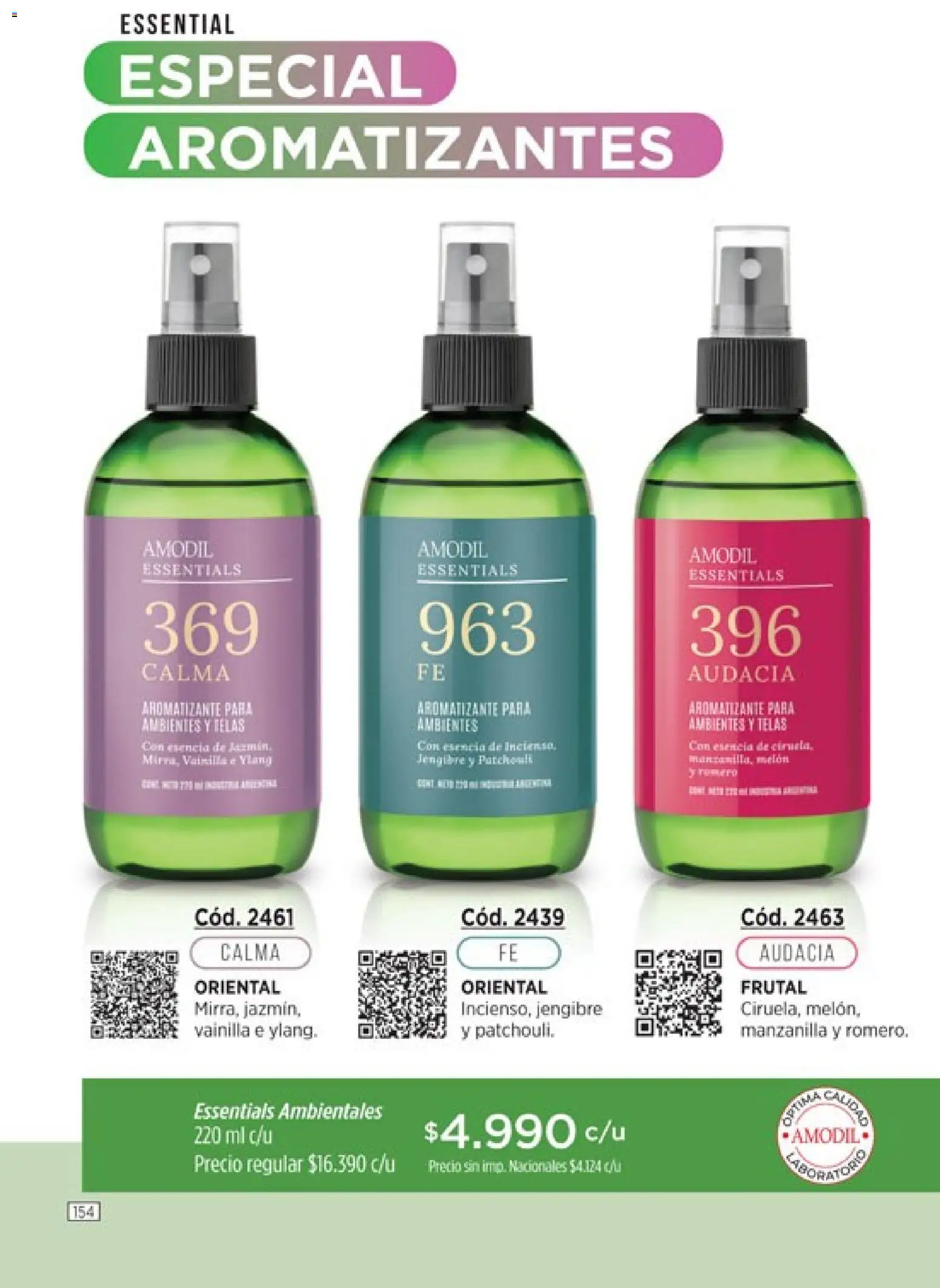 Catálogo Amodil Campaña 15 │ válido desde el 26/08/2026 | Página: 154 | Productos: Vainilla, Melón, Jengibre
