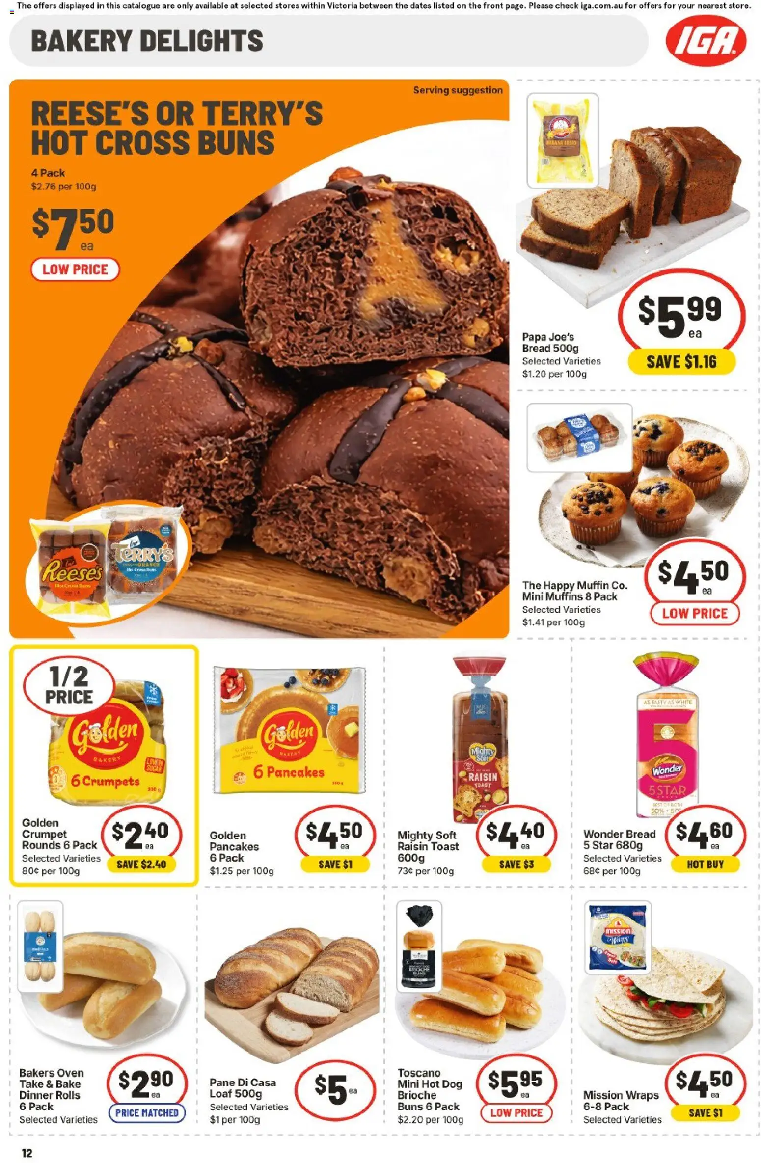 Ritchies catalogue - valid from 11.03.2026 | Page: 14 | Products: Bread, Terry, Muffins, Oven