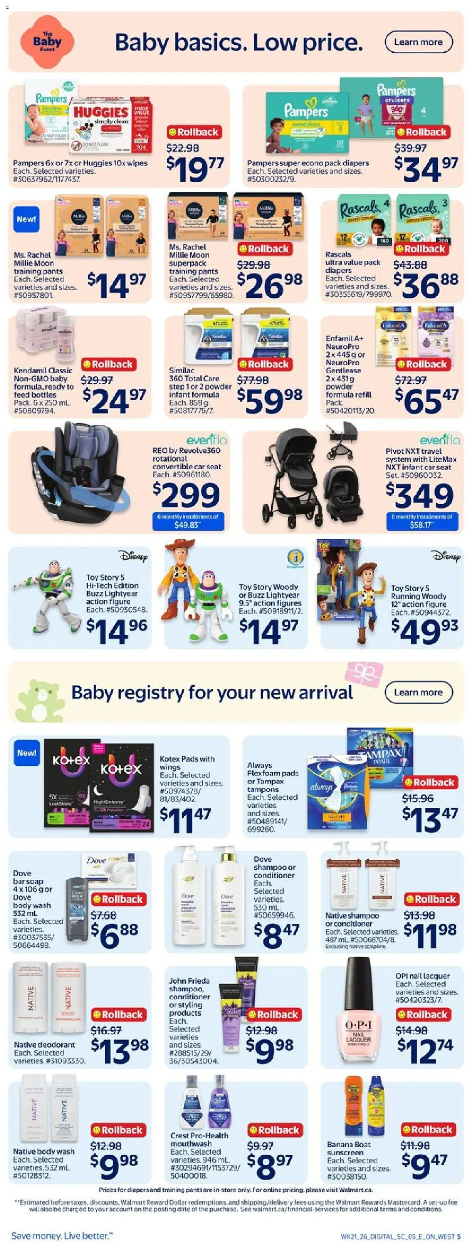 Walmart flyer valid from 18.06.2026 | Page: 11 | Products: Powder, Conditioner, Soap, Deodorant