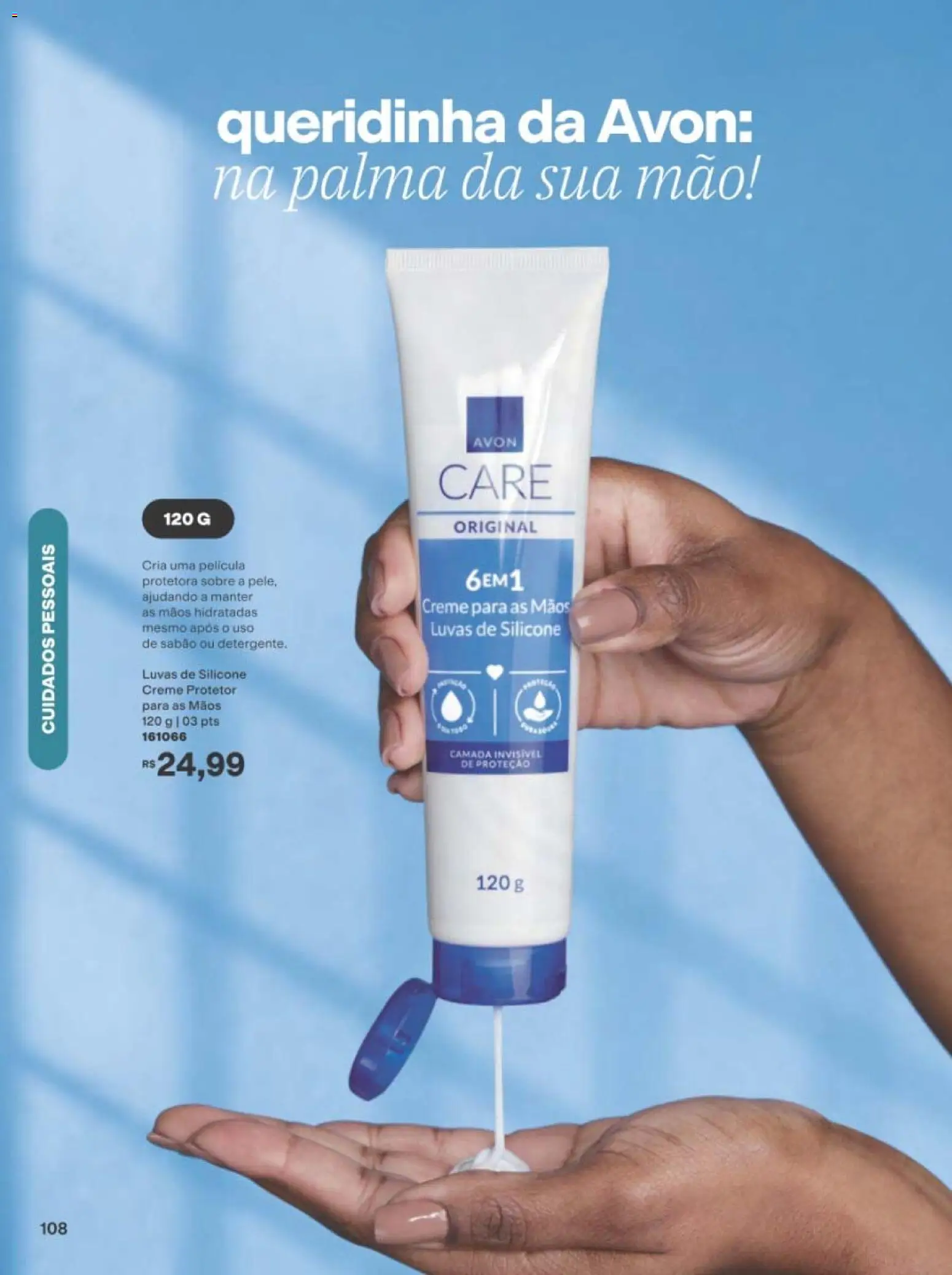 Avon Folheto - válido de 01/09/2026 | Página: 108 | Produtos: Sabão, Creme para as mãos, Creme, Luvas