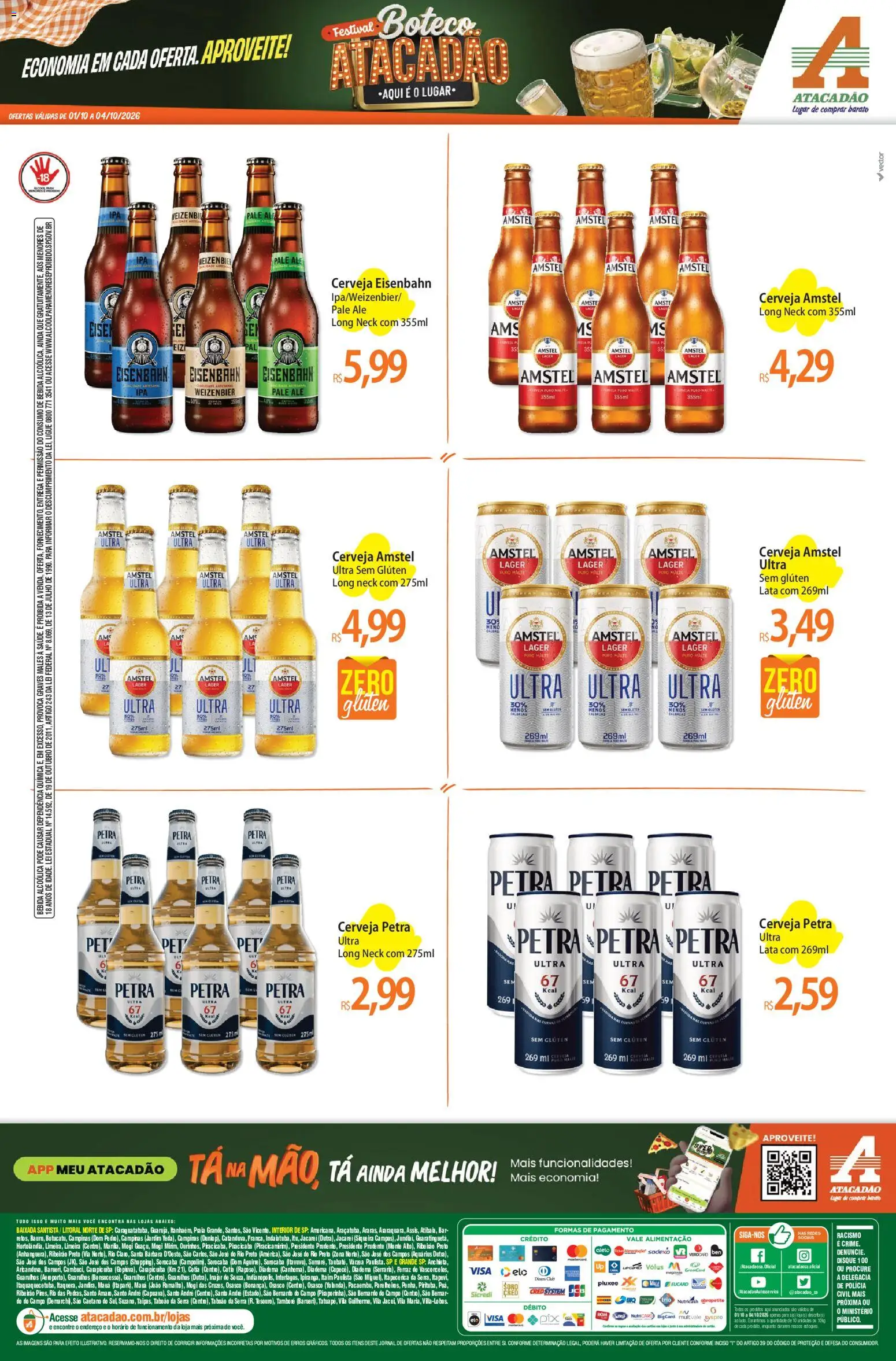 Atacadão Folheto - válido de 01/10/2026 | Página: 2 | Produtos: Cará, Eisenbahn, Cerveja, Bebida