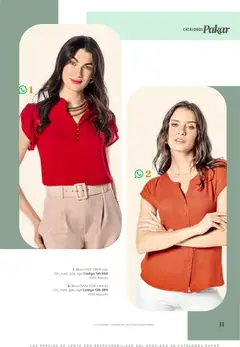 Vista previa de SC Pakar catálogo Ropa, nuevo folleto de la tienda, válido en México a partir del 31/07/2026 | Página: 11 | Productos: Blusa, Algodón