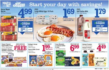 Preview of Price Chopper weekly ads valid from 07/12/2026 | Page: 13 | Products: Milk, Eggs, Coffee, Flakes