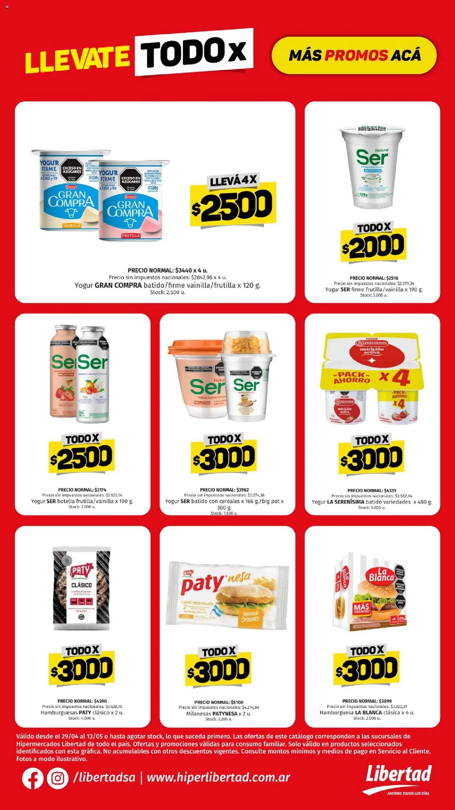 Hipermercado Libertad - TODO X sem 19 │ válido desde el 29.04.2026 | Página: 7 | Productos: Botella, Frutilla, Yogur, Cereales