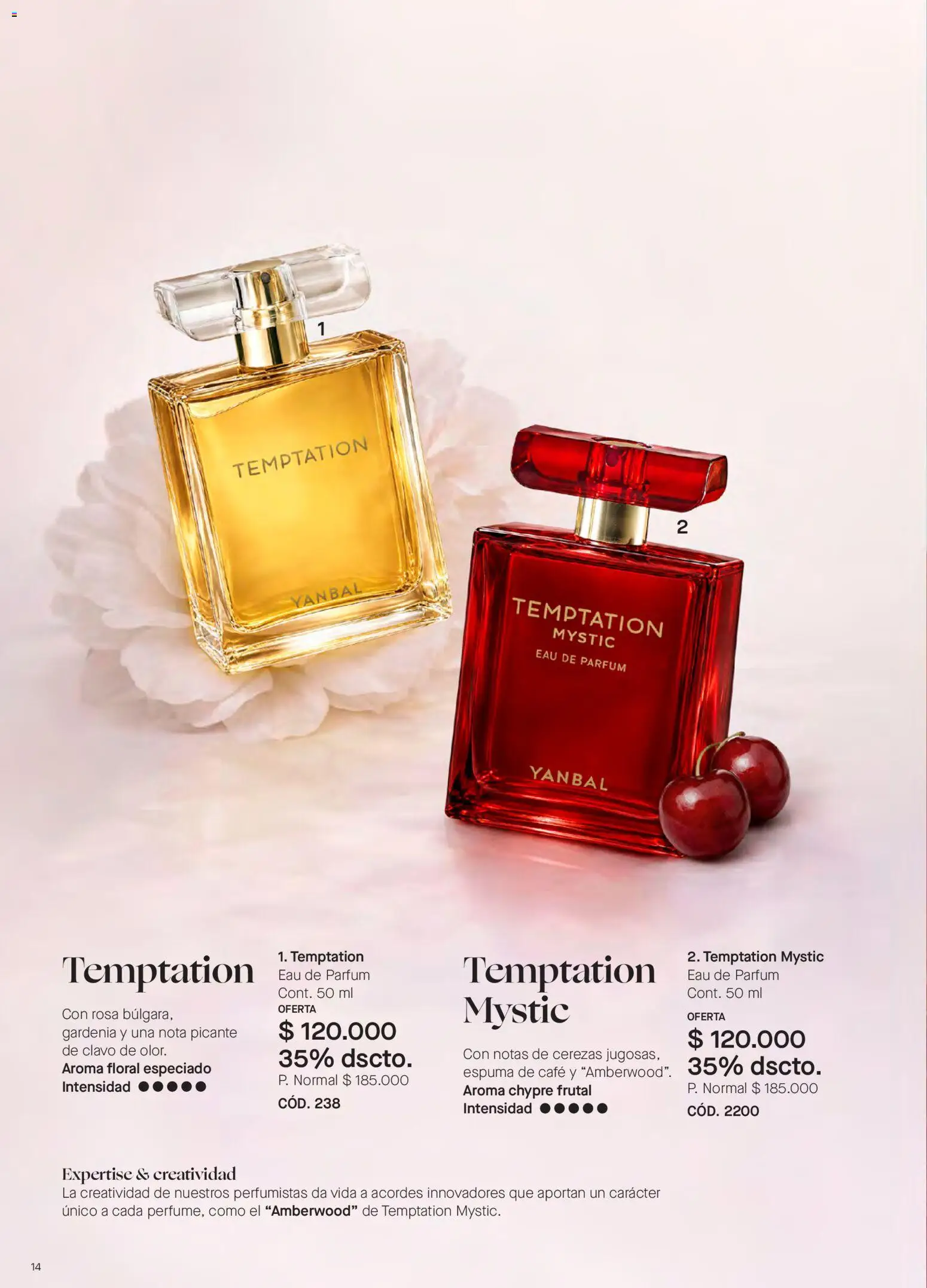 Yanbal revista - valida desde el 18/07/2026 | Página: 14 | Productos: Espuma, Cerezas, Café