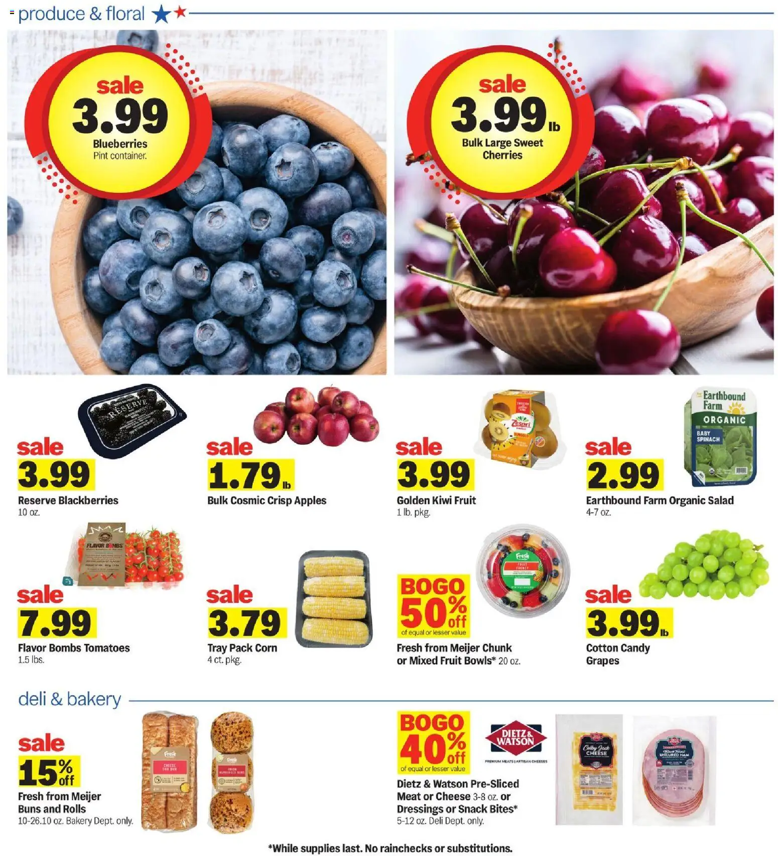 Meijer Weekly Ad - MI - valid from 13.05.2026 | Page: 23 | Products: Bakery, Corn, Apples, Blueberries