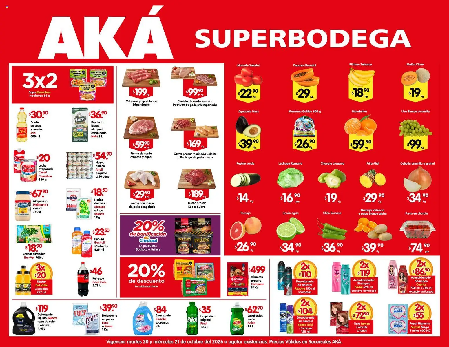 Nuevas ofertas de Arteli válidas en toda la República Mexicana desde el 20/10/2026. ¡Encuentra las mejores ofertas en Arteli folleto Aká Super Bodega! | Página: 1