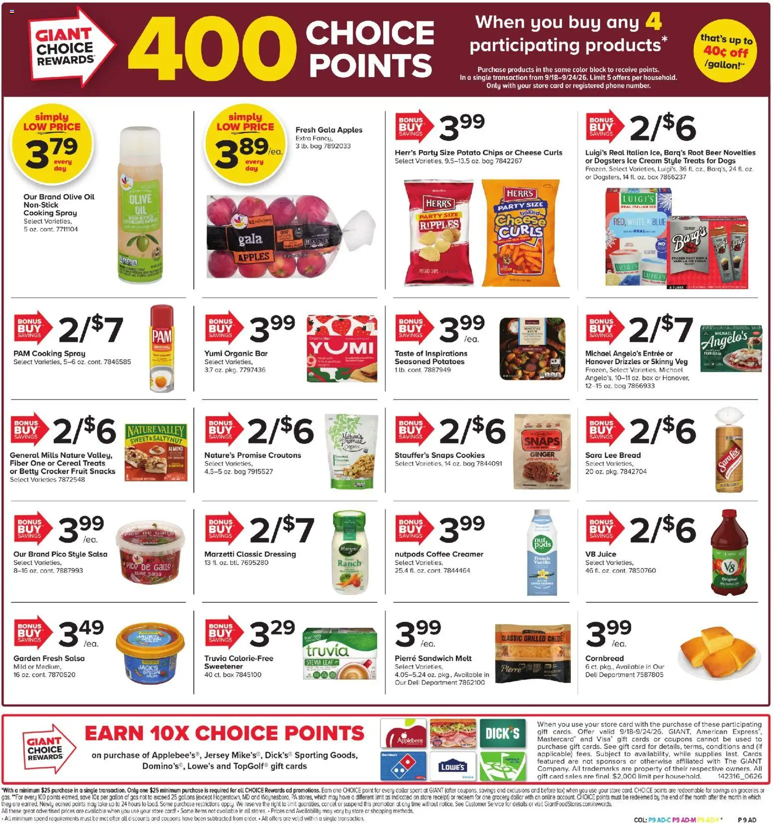 Giant Weekly Ad - valid from 09/18/2026 | Page: 7 | Products: Cheese, Olive oil, Fruit, Phone