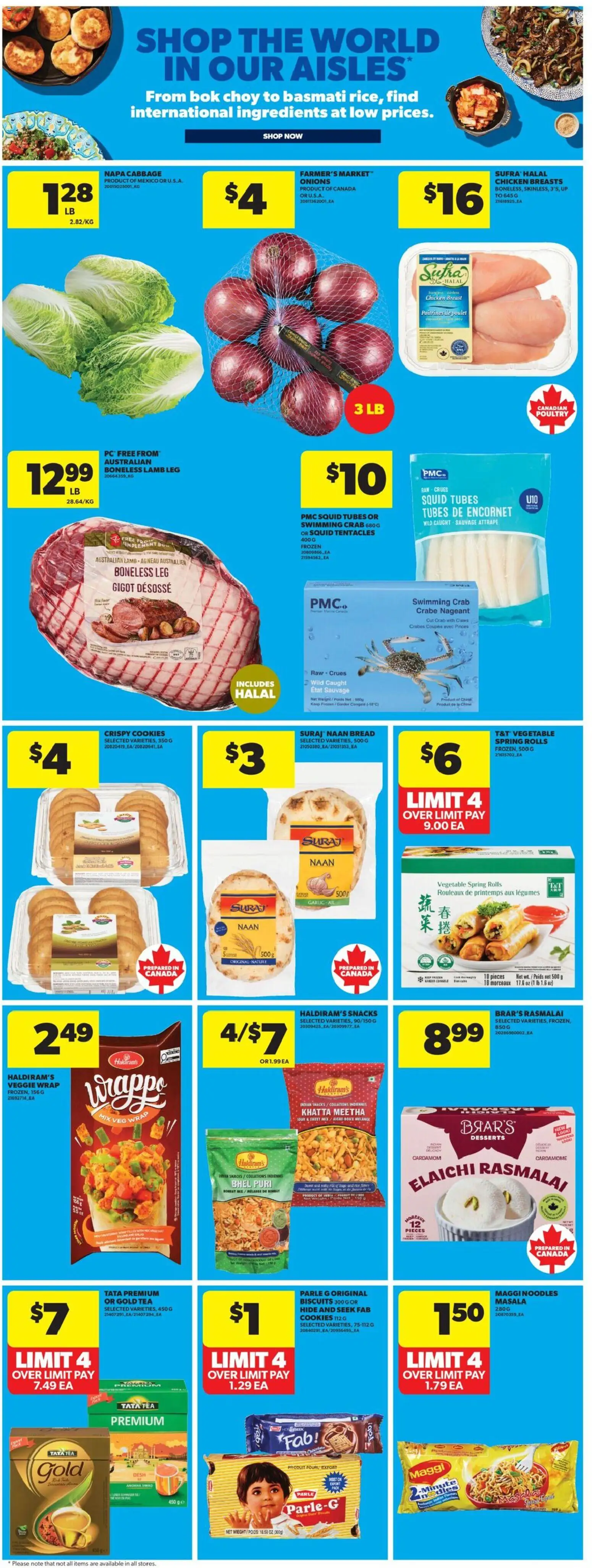 Real Canadian Superstore flyer valid from 28.05.2026 | Page: 18 | Products: Tea, Noodles, Bread, Chicken