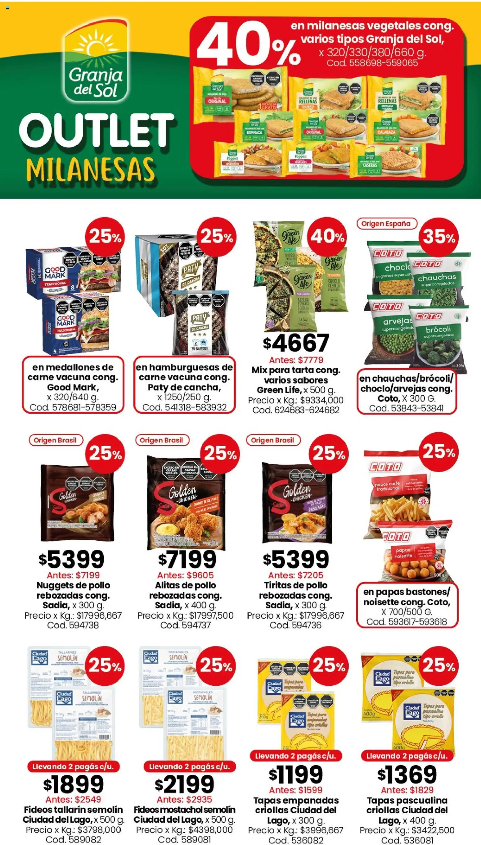 Coto - Carnes, verduras, pescadería, frescos y elaborados │ válido desde el 08.06.2026 | Página: 8 | Productos: Choclo, Brocoli, Espinaca, Fideos